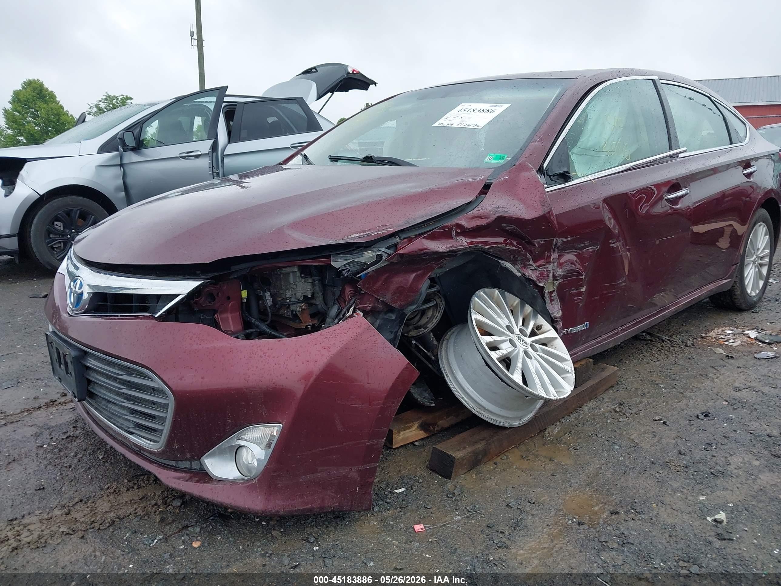 2013 Toyota Avalon Hybrid Xle Touring Maroon vin: 4T1BD1EBXDU002507
