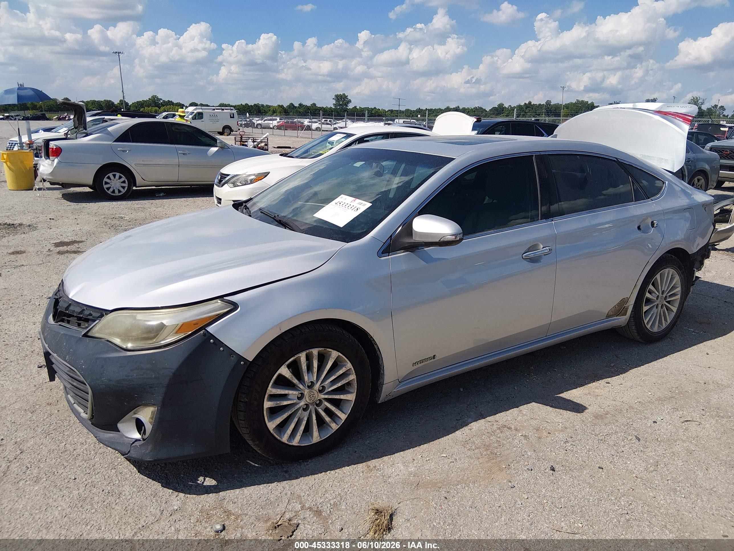 2013 Toyota Avalon Hybrid Limited Silver vin: 4T1BD1EBXDU010218