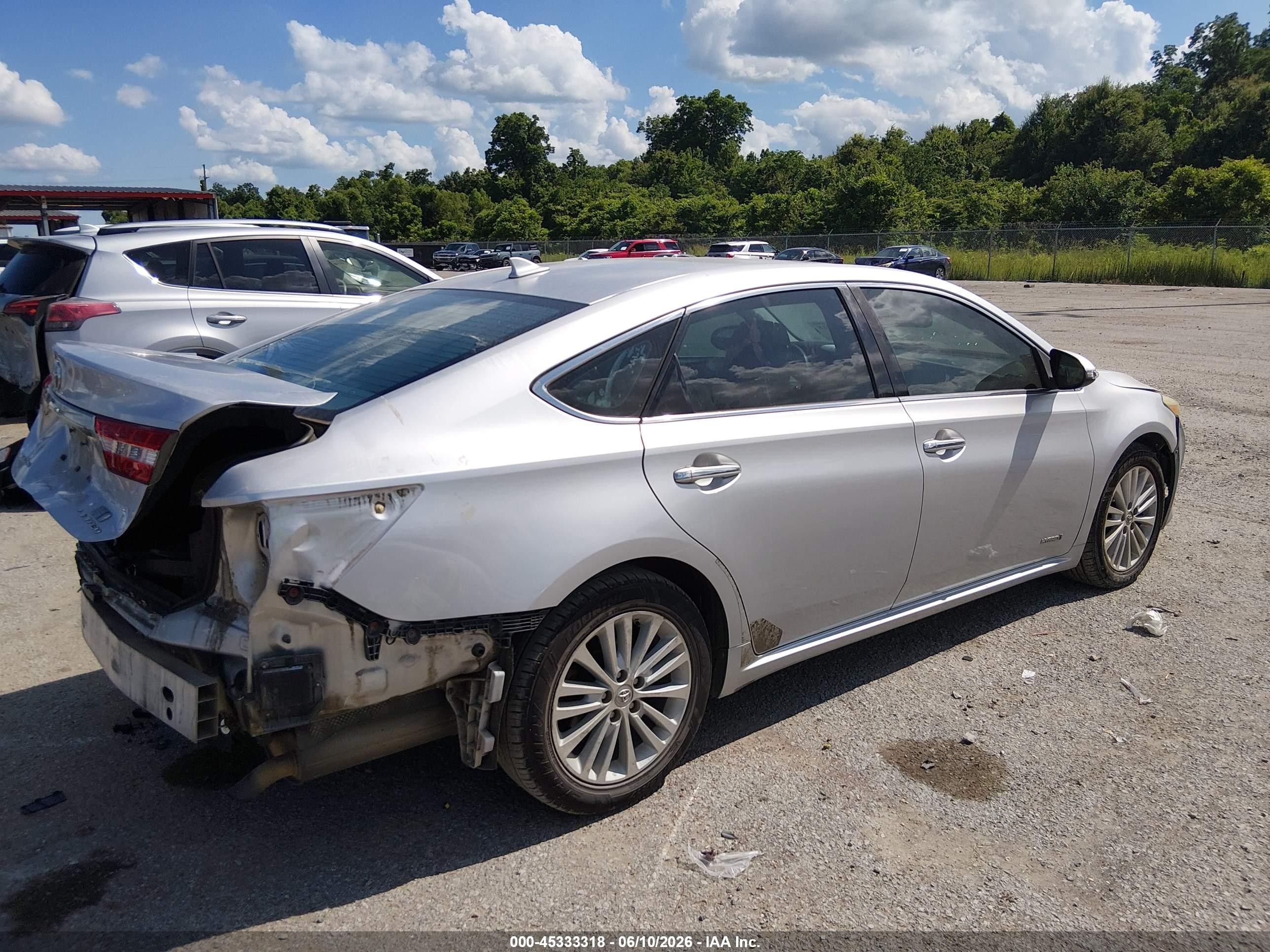 2013 Toyota Avalon Hybrid Limited Silver vin: 4T1BD1EBXDU010218
