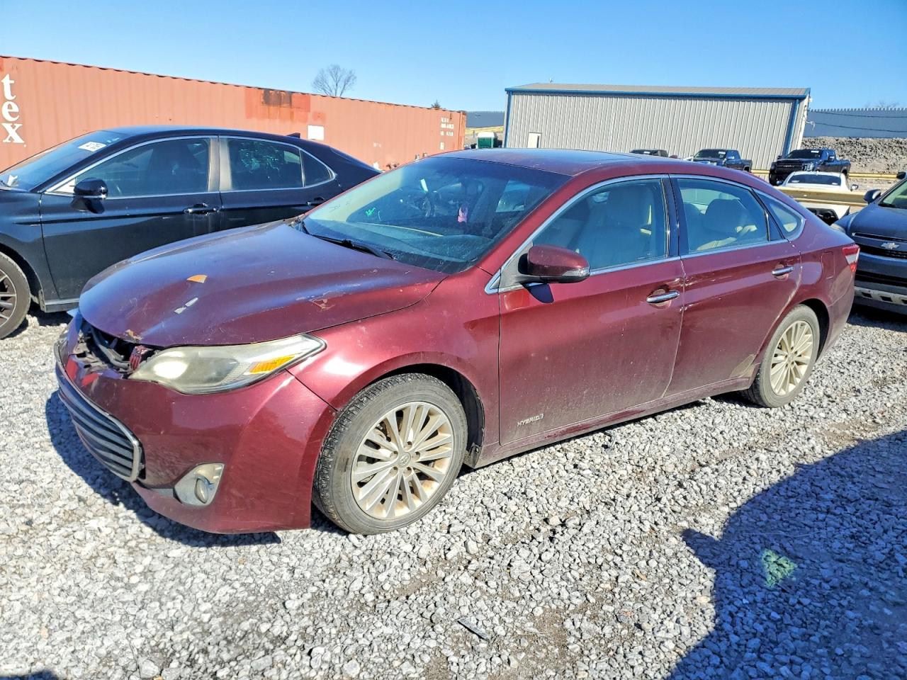 2013 Toyota Avalon Hybrid Maroon vin: 4T1BD1EBXDU011157