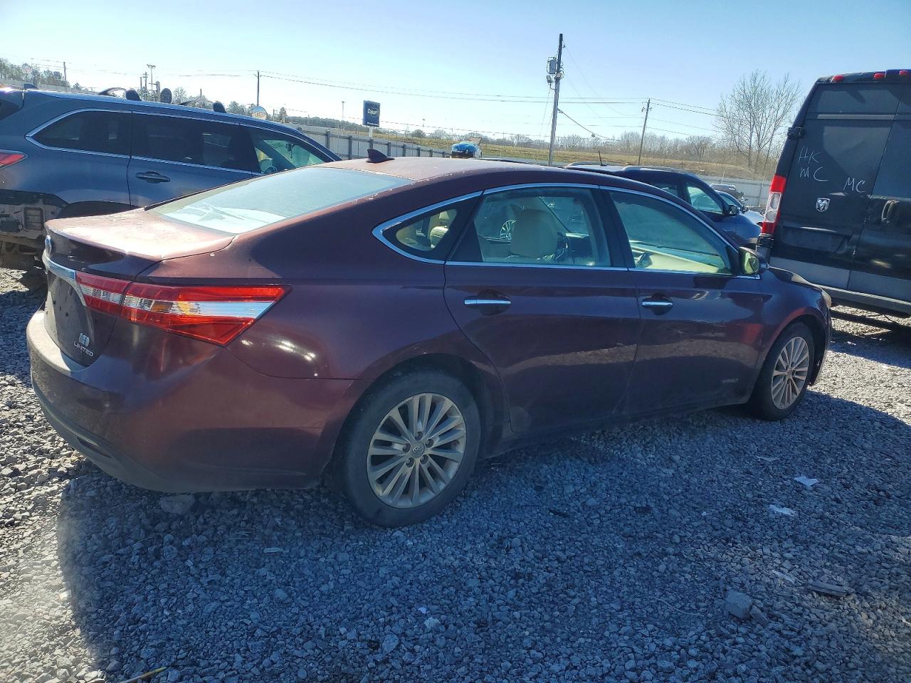 2013 Toyota Avalon Hybrid Maroon vin: 4T1BD1EBXDU011157