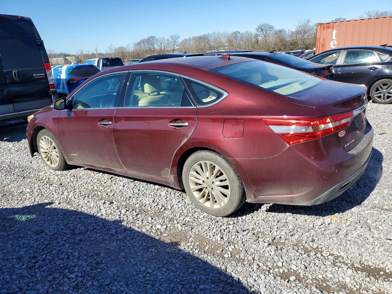2013 Toyota Avalon Hybrid Maroon vin: 4T1BD1EBXDU011157