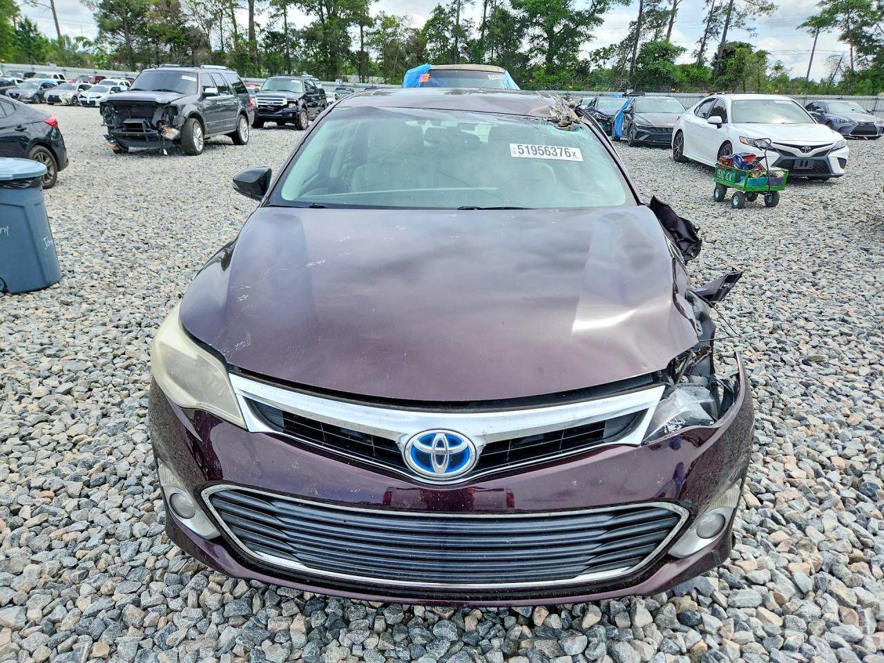 2013 Toyota Avalon Hybrid Xle Touring Burgundy vin: 4T1BD1EBXDU013152