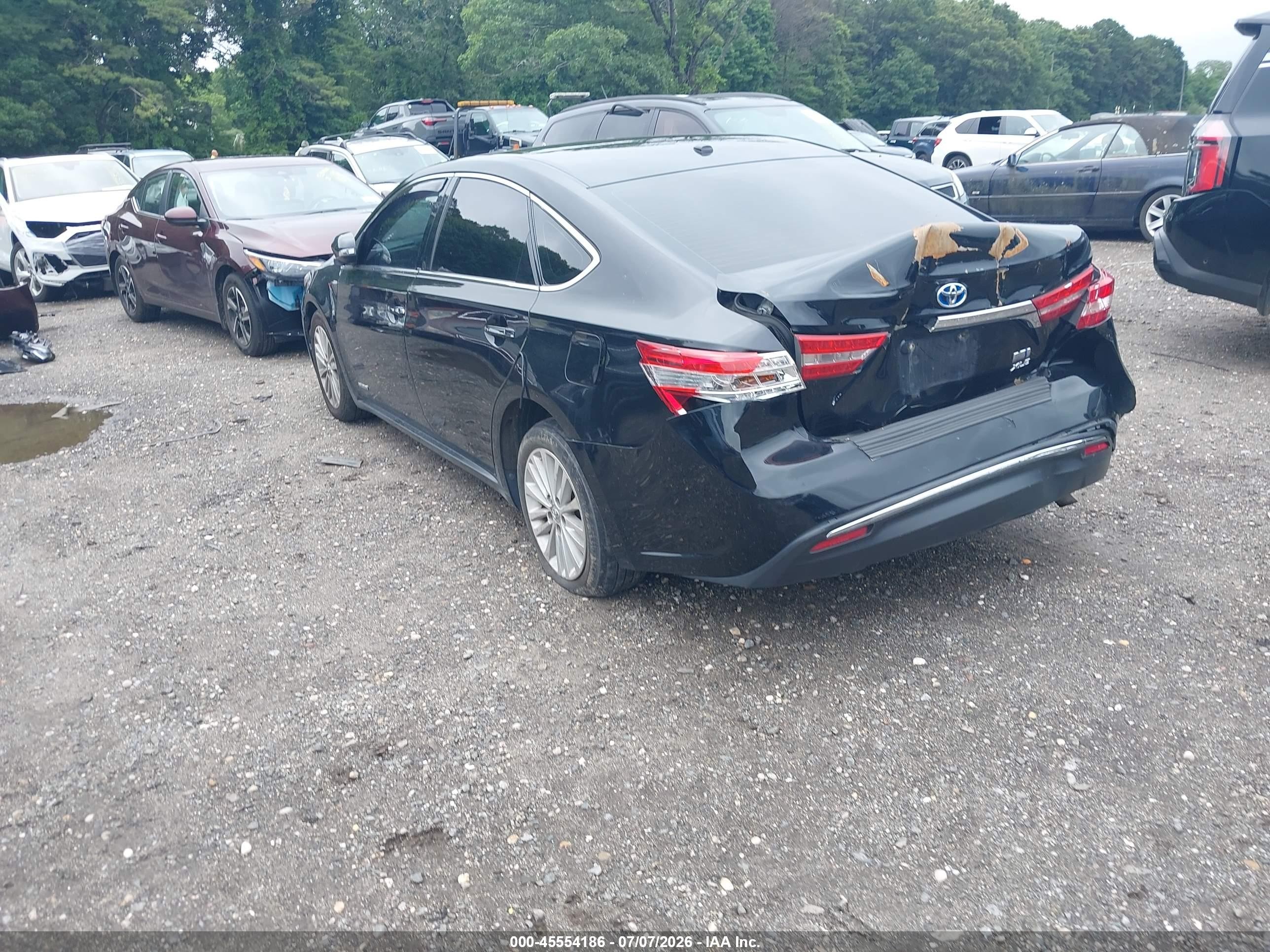 2015 Toyota Avalon Hybrid Xle Premium Black vin: 4T1BD1EBXFU037454