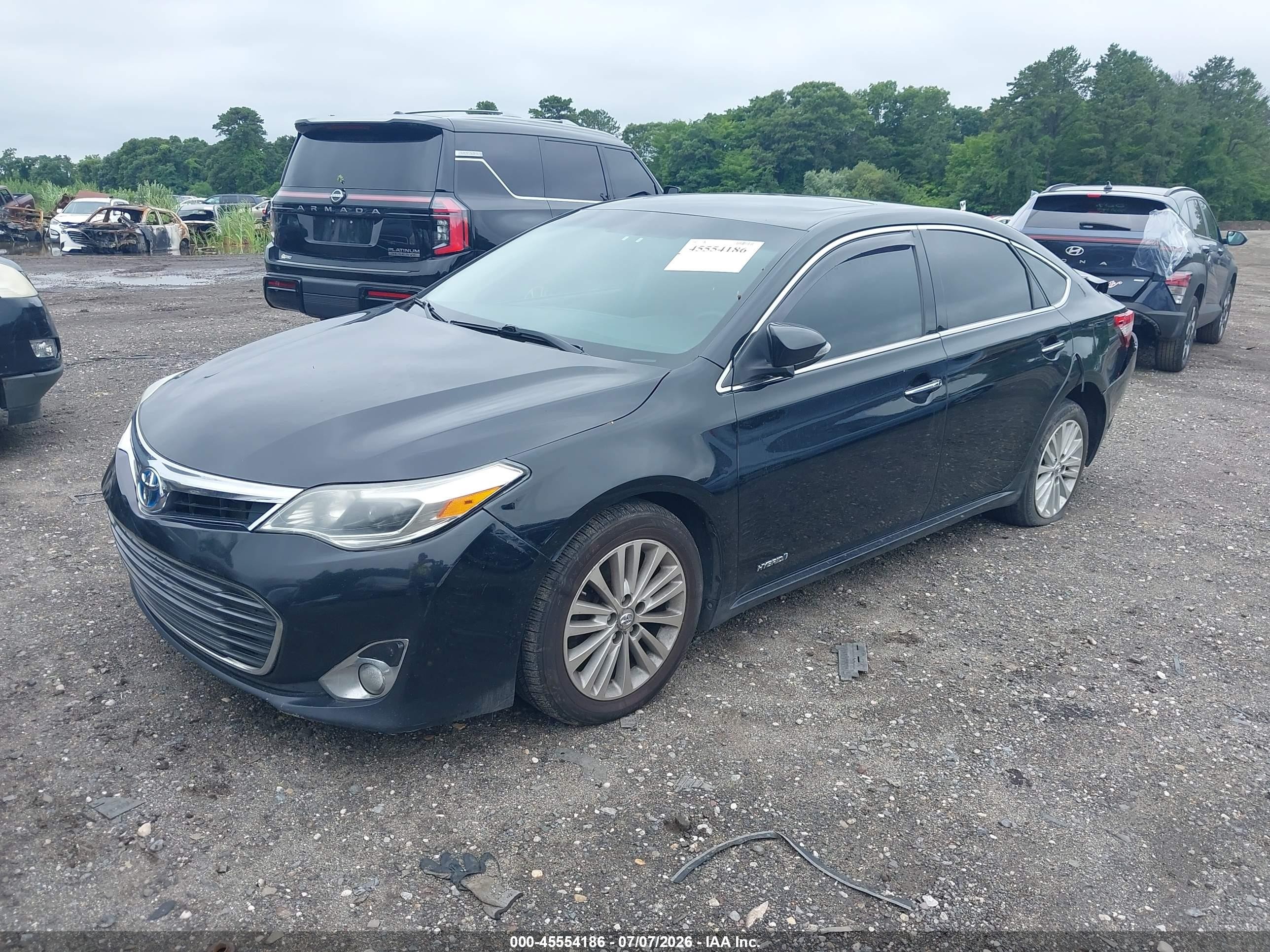 2015 Toyota Avalon Hybrid Xle Premium Black vin: 4T1BD1EBXFU037454