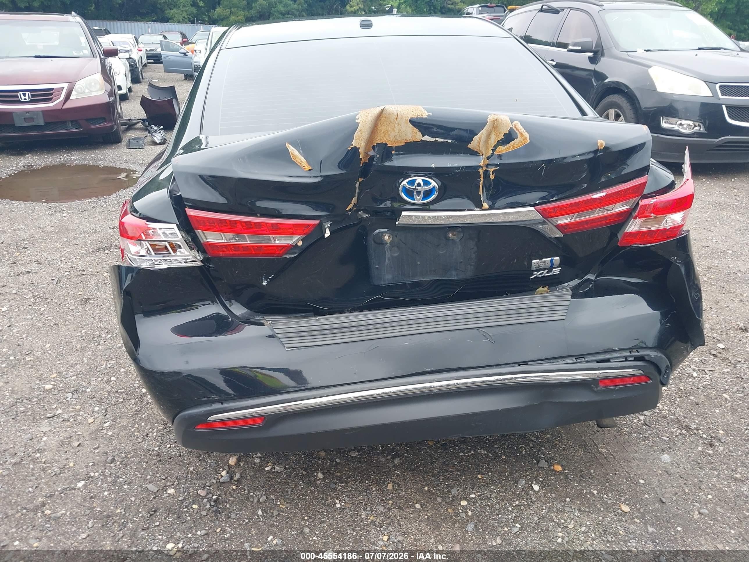2015 Toyota Avalon Hybrid Xle Premium Black vin: 4T1BD1EBXFU037454