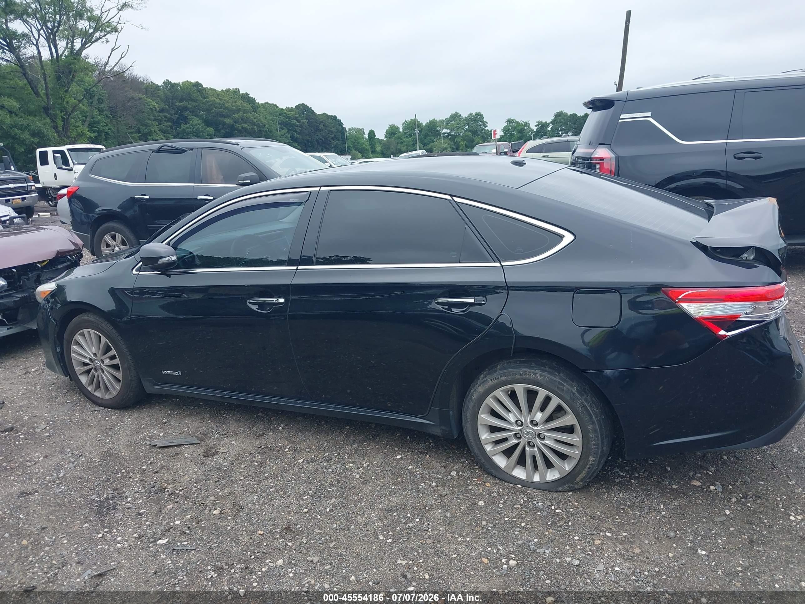 2015 Toyota Avalon Hybrid Xle Premium Black vin: 4T1BD1EBXFU037454