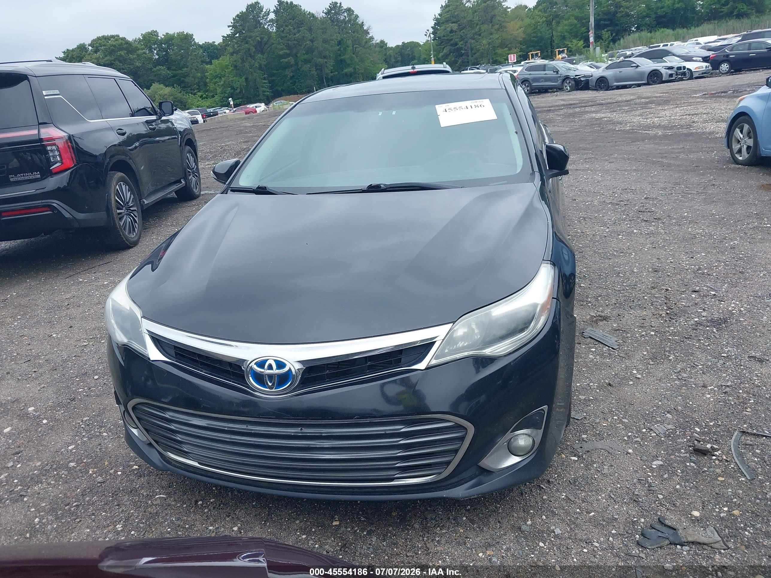 2015 Toyota Avalon Hybrid Xle Premium Black vin: 4T1BD1EBXFU037454
