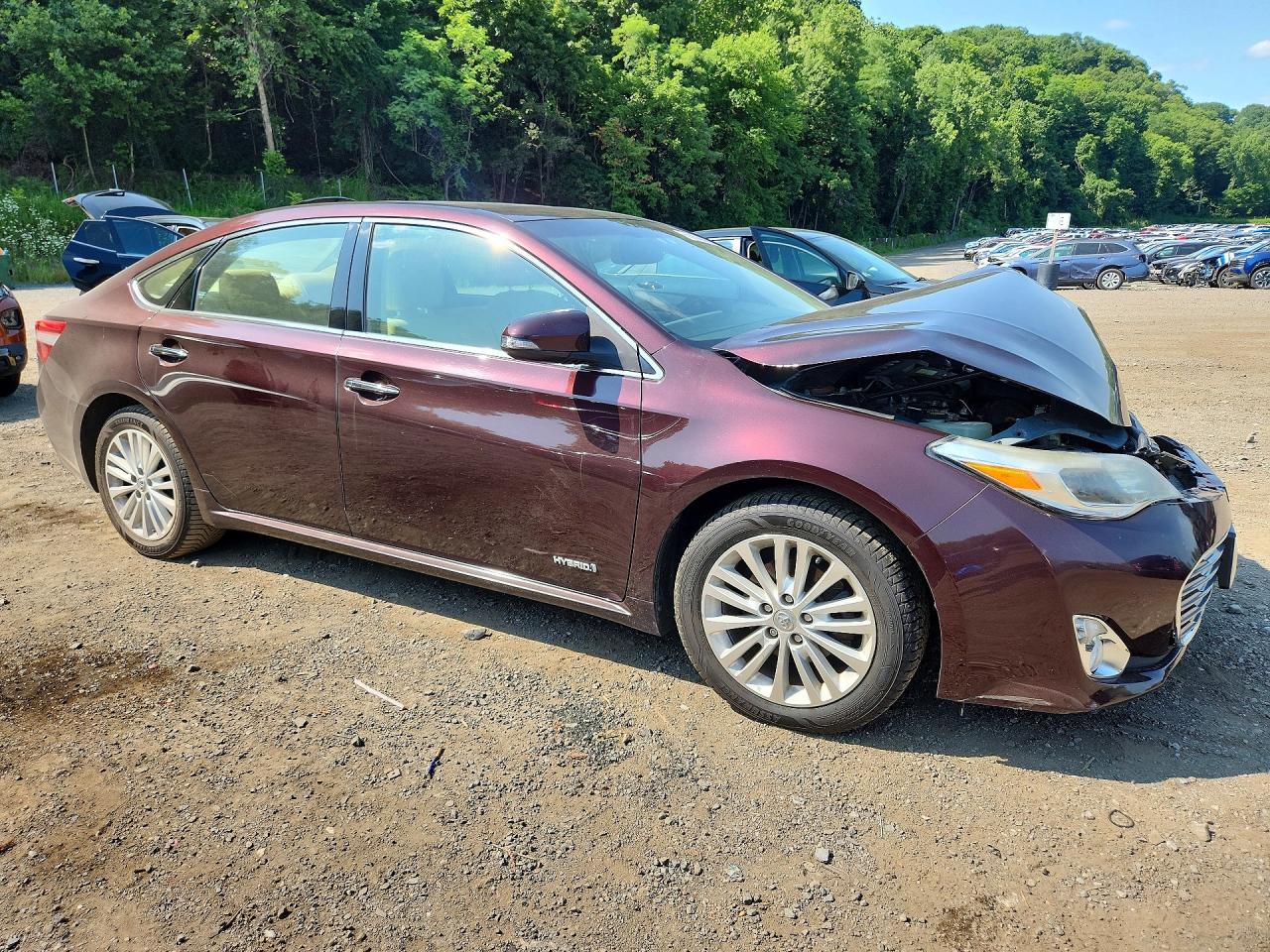 2015 Toyota Avalon Hybrid Xle Touring Burgundy vin: 4T1BD1EBXFU038023