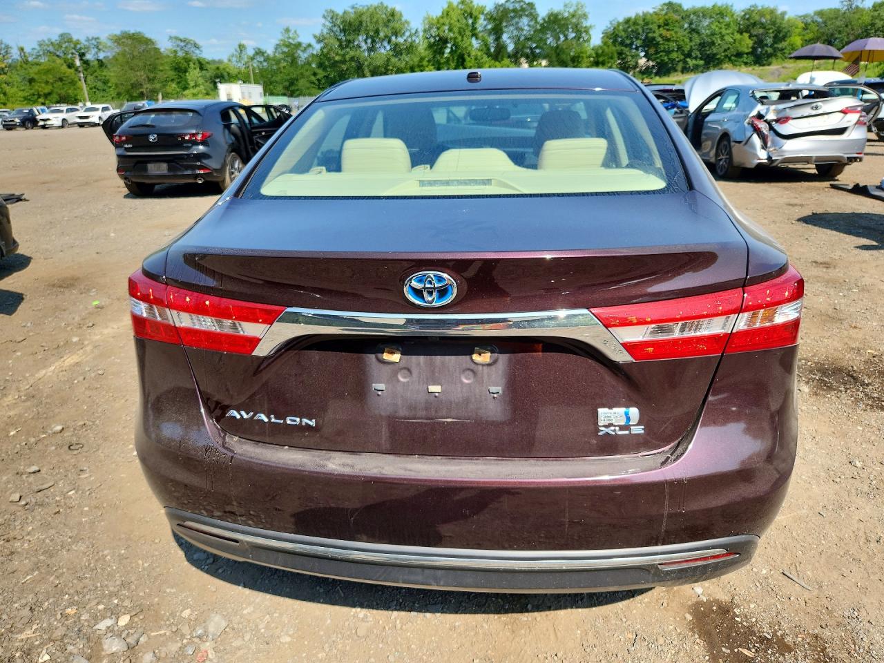 2015 Toyota Avalon Hybrid Xle Touring Burgundy vin: 4T1BD1EBXFU038023