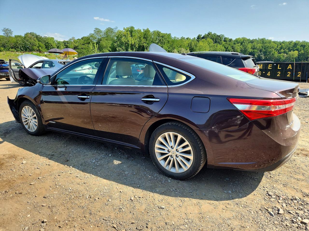 2015 Toyota Avalon Hybrid Xle Touring Burgundy vin: 4T1BD1EBXFU038023