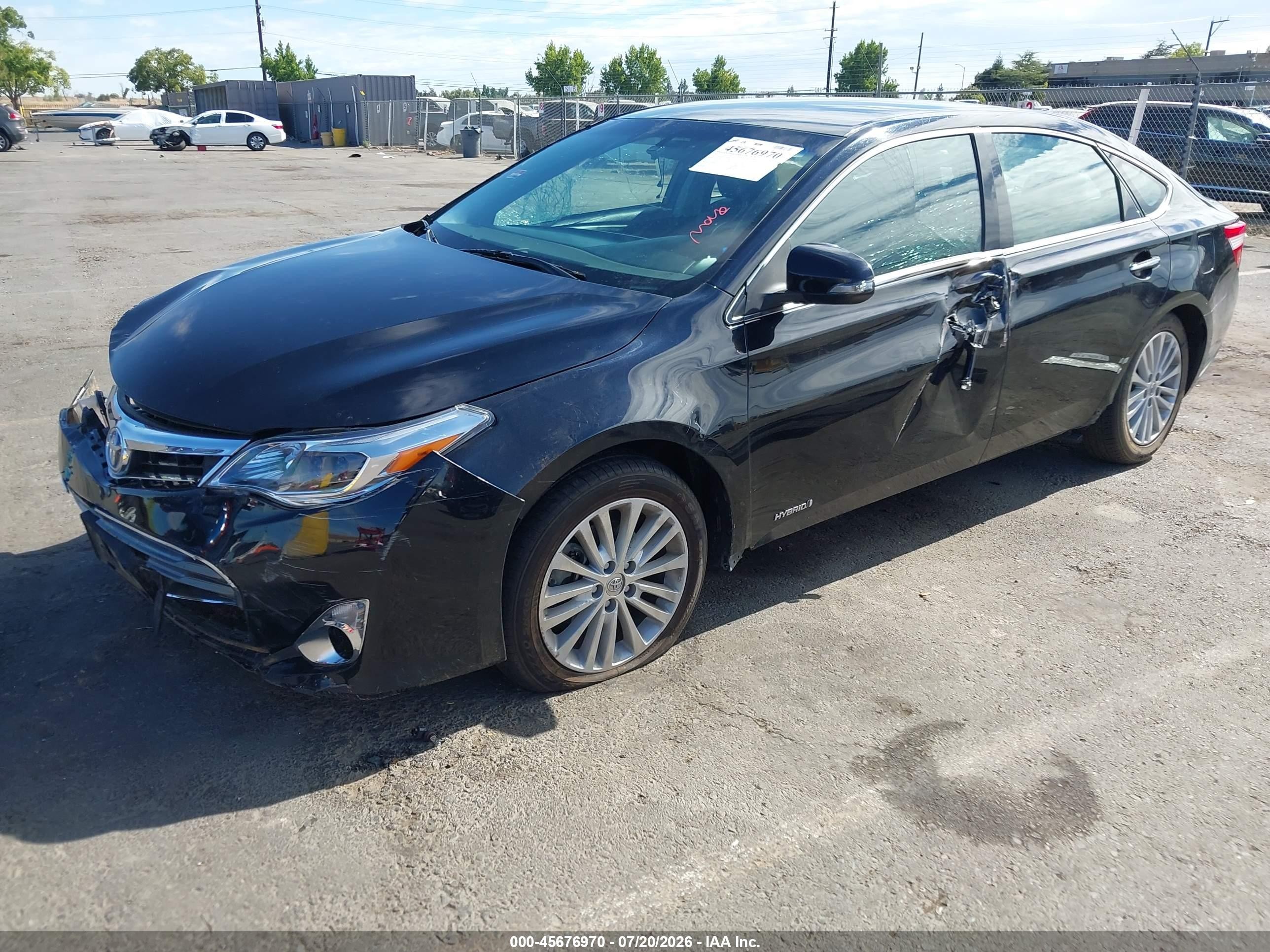 2015 Toyota Avalon Hybrid Xle Premium Black vin: 4T1BD1EBXFU040998