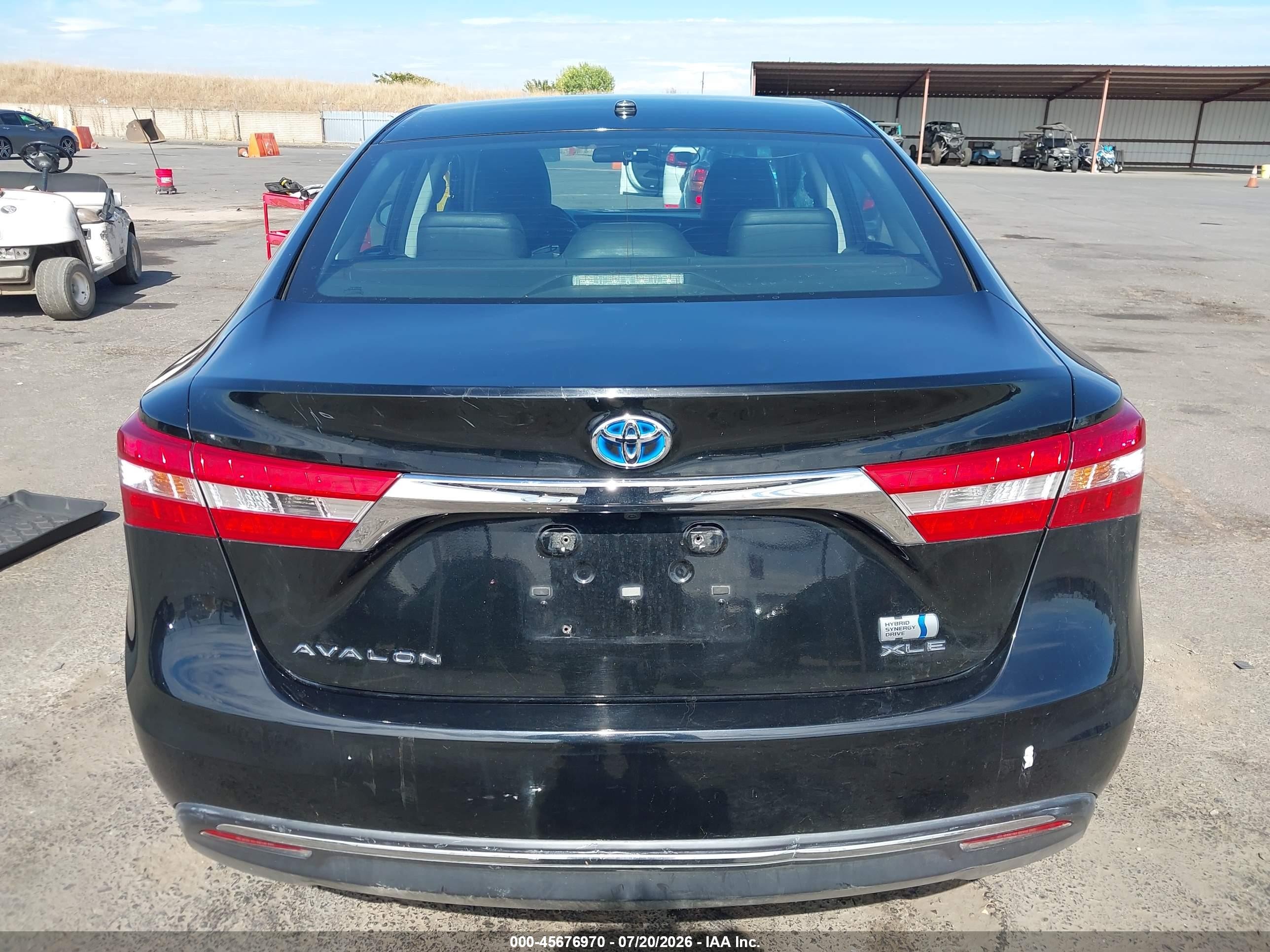 2015 Toyota Avalon Hybrid Xle Premium Black vin: 4T1BD1EBXFU040998