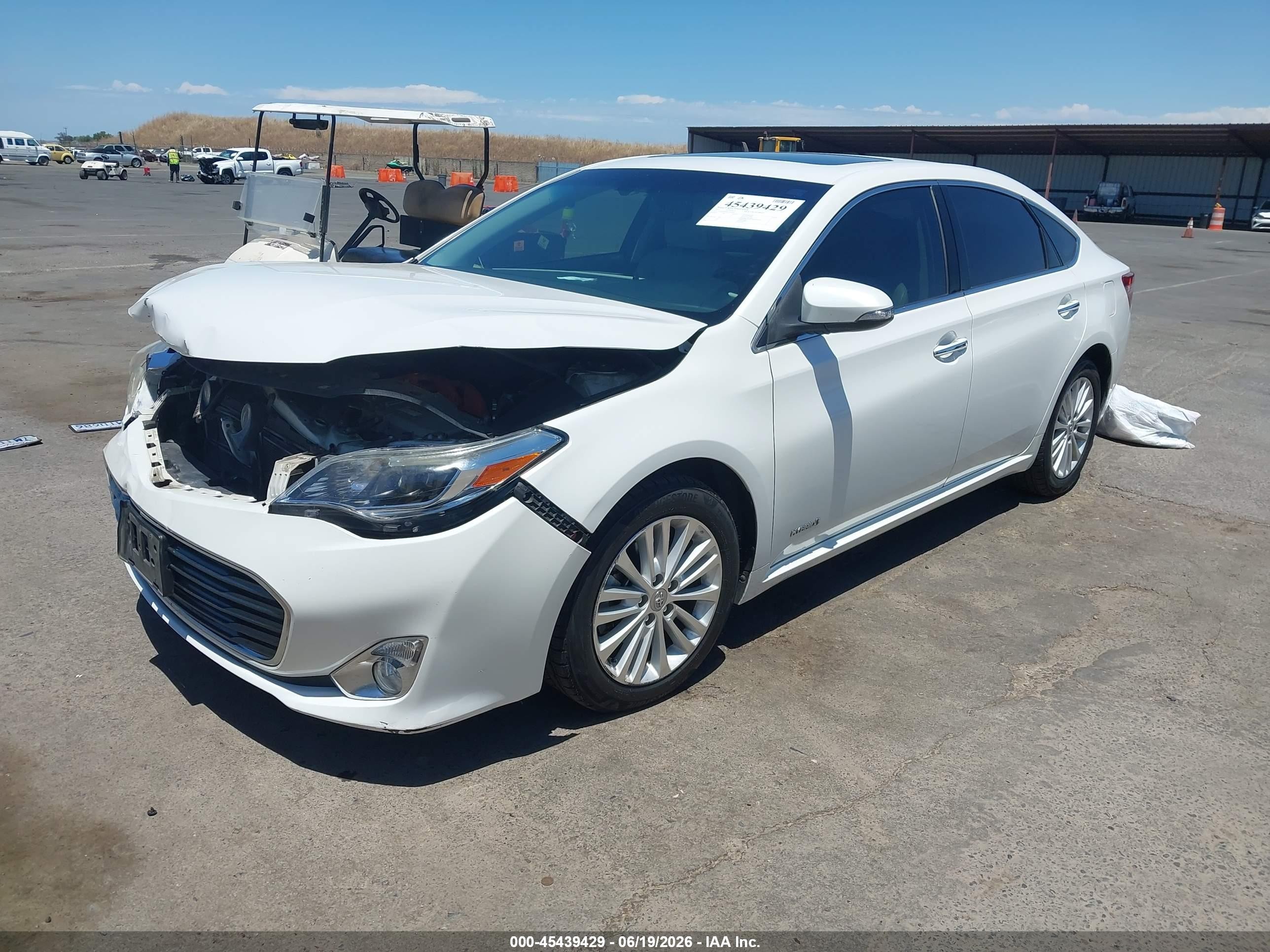 2015 Toyota Avalon Hybrid Xle Touring Белый vin: 4T1BD1EBXFU042850