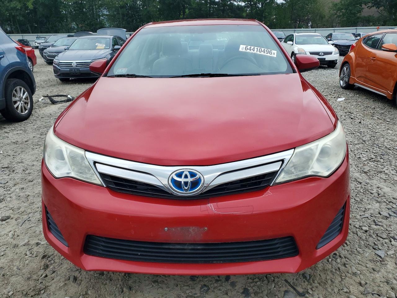 2012 Toyota Camry Hybrid Le Red vin: 4T1BD1FK0CU007812