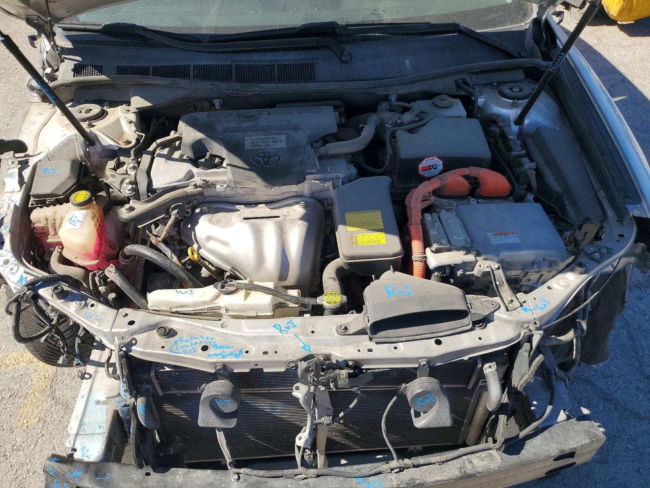 2012 Toyota Camry Hybrid Xle Серебряный vin: 4T1BD1FK0CU008975