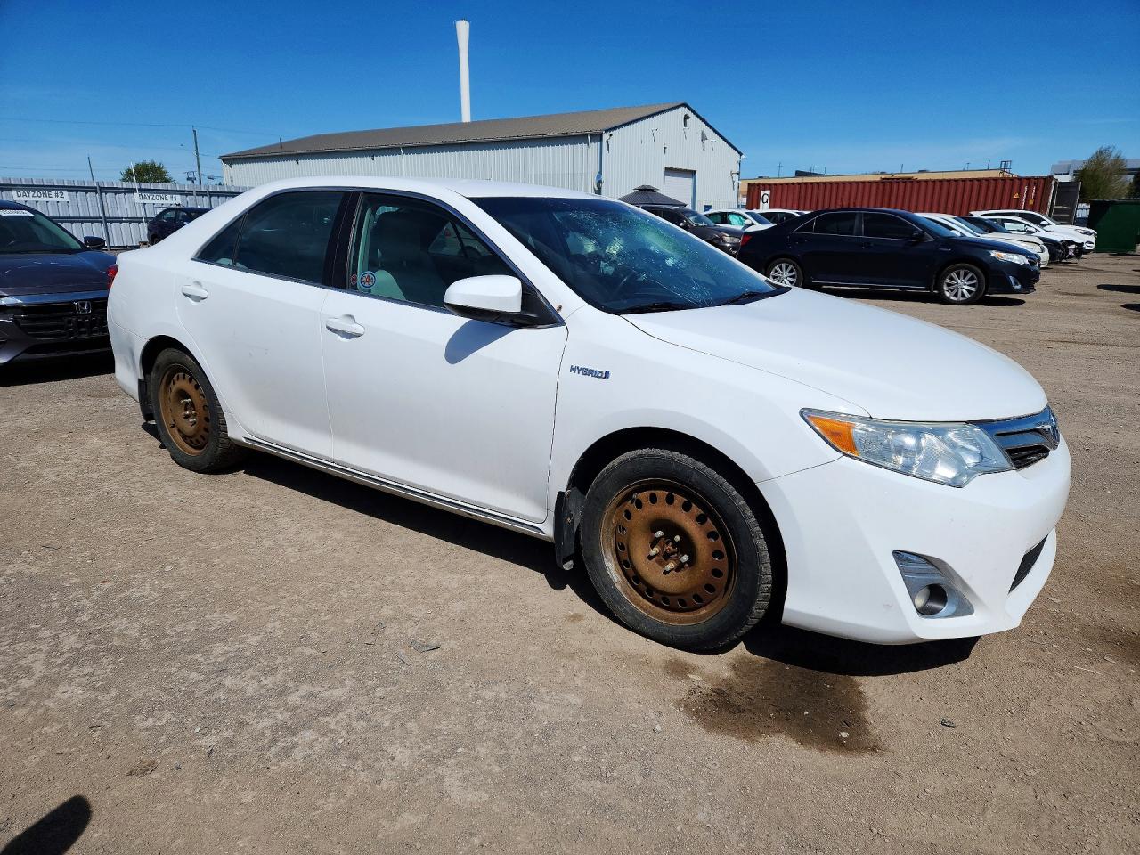2012 Toyota Camry Hybrid Le White vin: 4T1BD1FK0CU010970