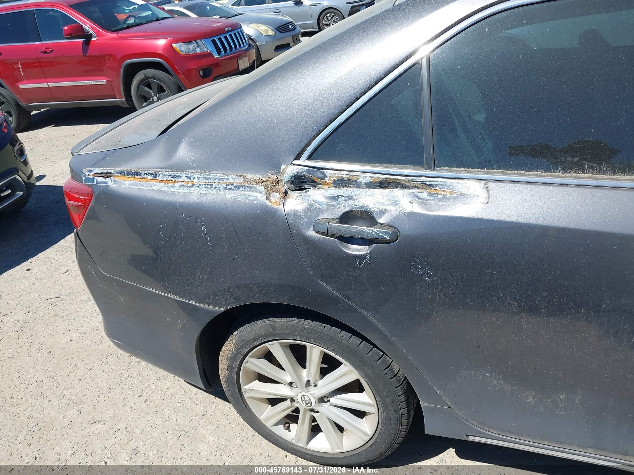 2012 Toyota Camry Hybrid Xle Серый vin: 4T1BD1FK0CU013514