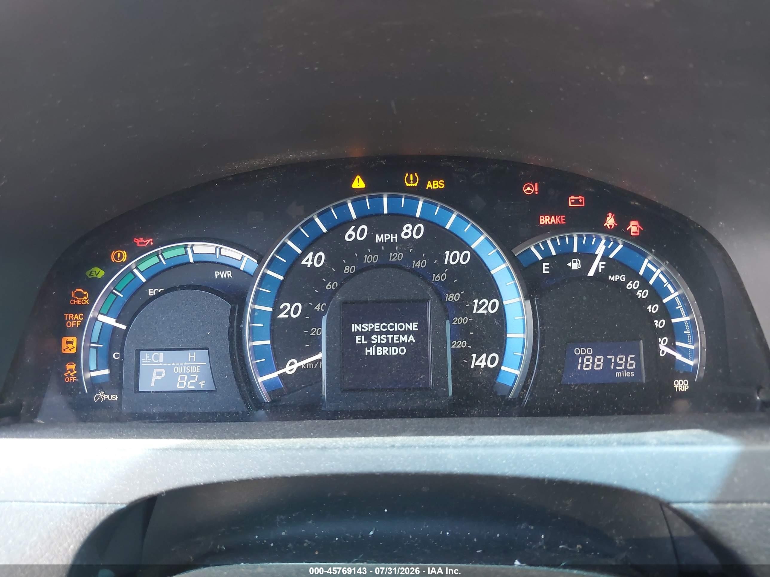 2012 Toyota Camry Hybrid Xle Серый vin: 4T1BD1FK0CU013514