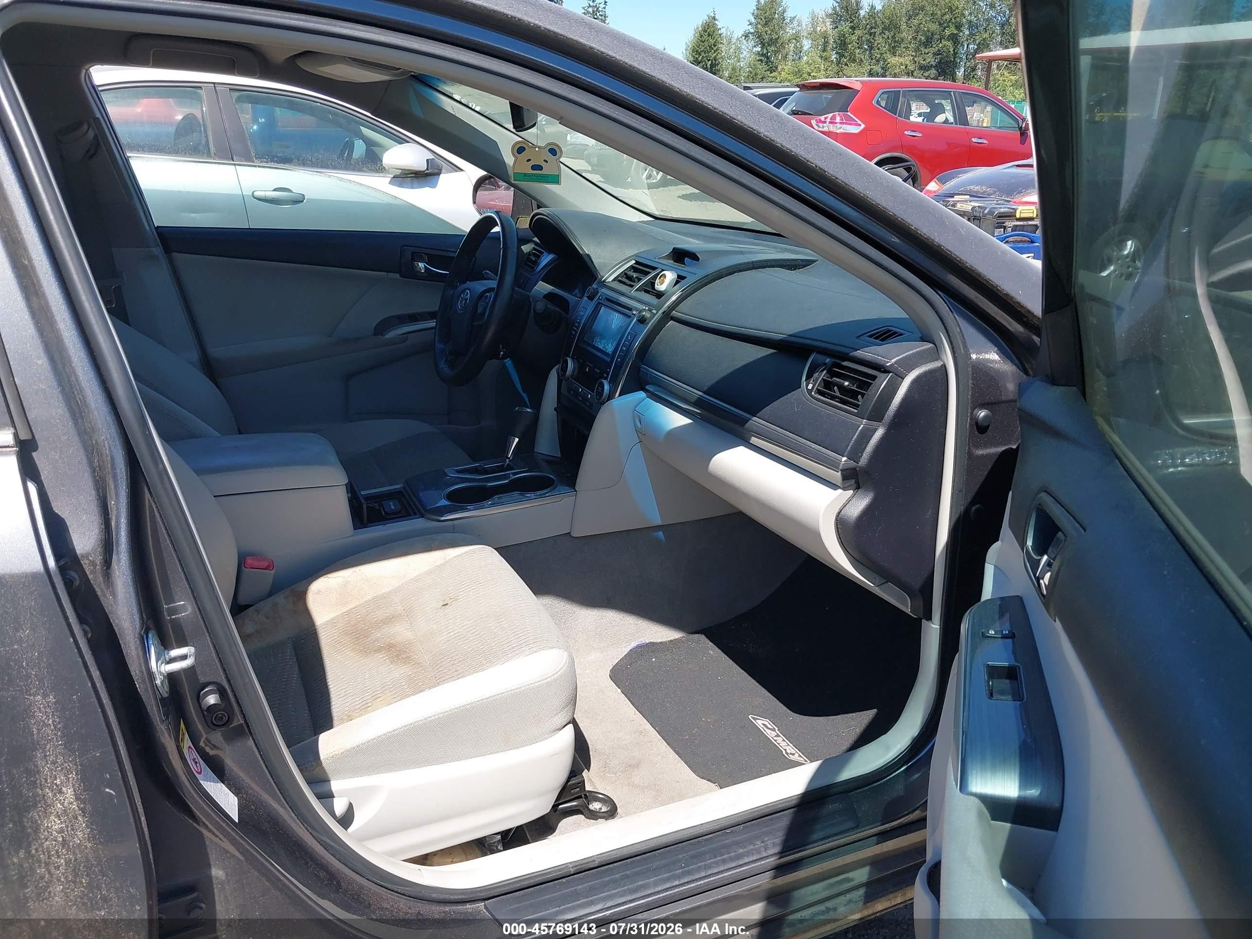 2012 Toyota Camry Hybrid Xle Серый vin: 4T1BD1FK0CU013514
