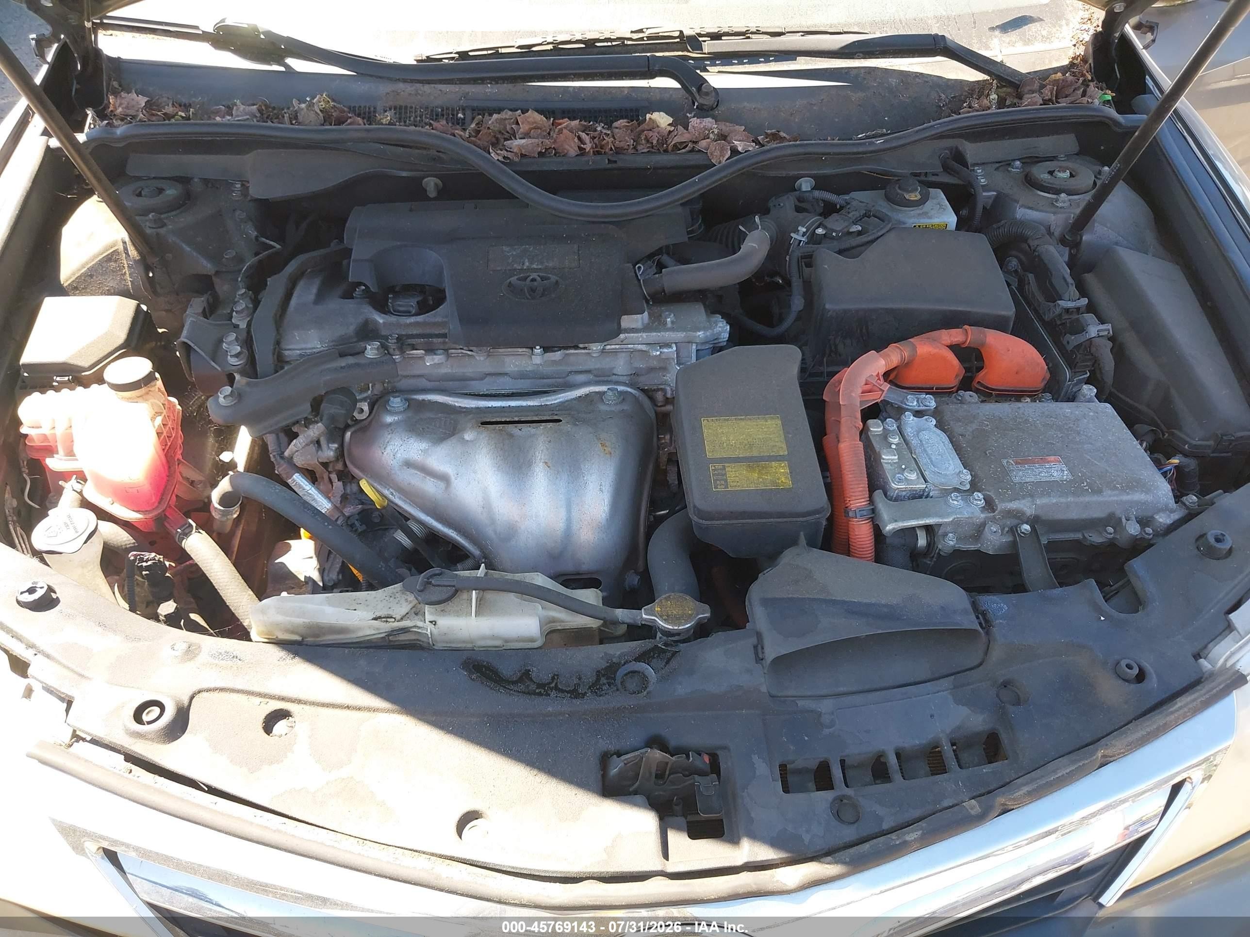 2012 Toyota Camry Hybrid Xle Серый vin: 4T1BD1FK0CU013514