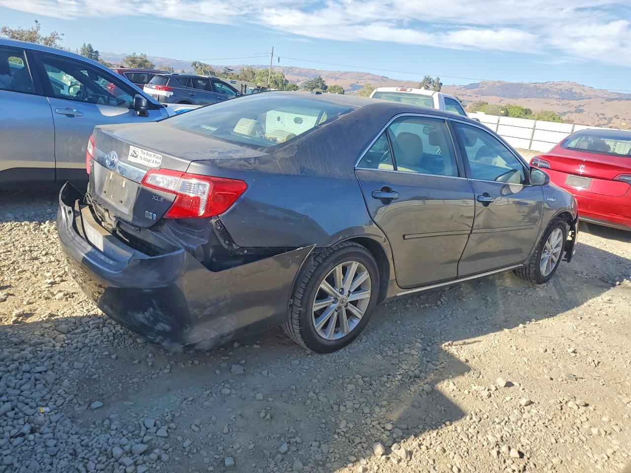 2012 Toyota Camry Hybrid Xle Gray vin: 4T1BD1FK0CU020950