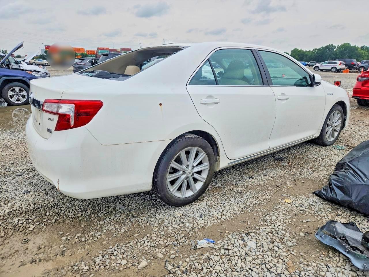 2012 Toyota Camry Hybrid Xle White vin: 4T1BD1FK0CU023475