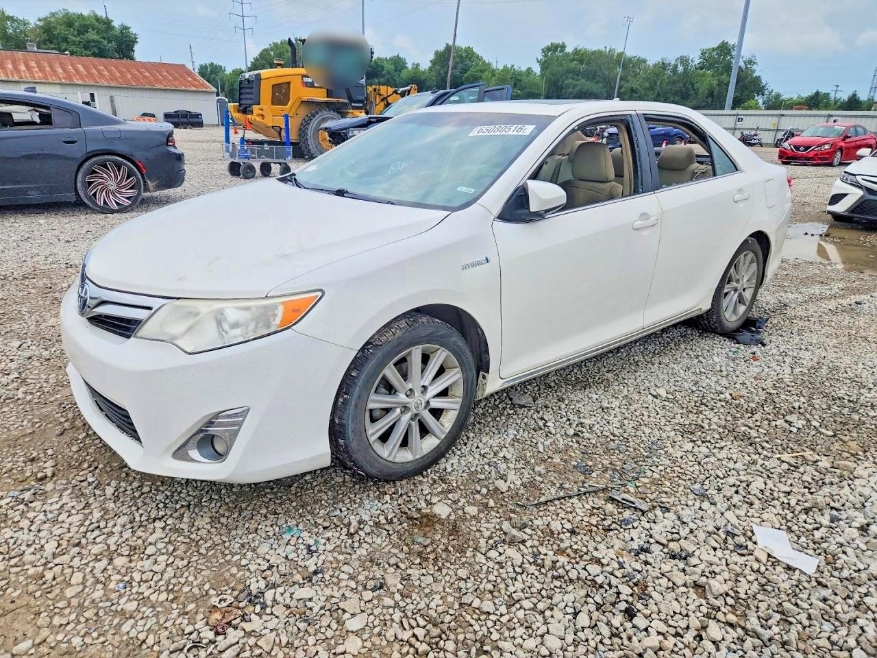 2012 Toyota Camry Hybrid Xle White vin: 4T1BD1FK0CU023475