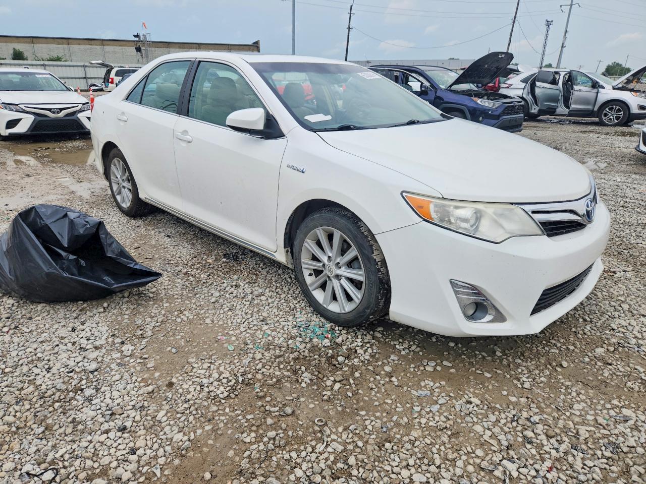 2012 Toyota Camry Hybrid Xle White vin: 4T1BD1FK0CU023475