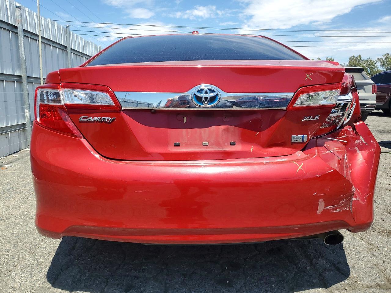 2012 Toyota Camry Hybrid Xle Красный vin: 4T1BD1FK0CU028398