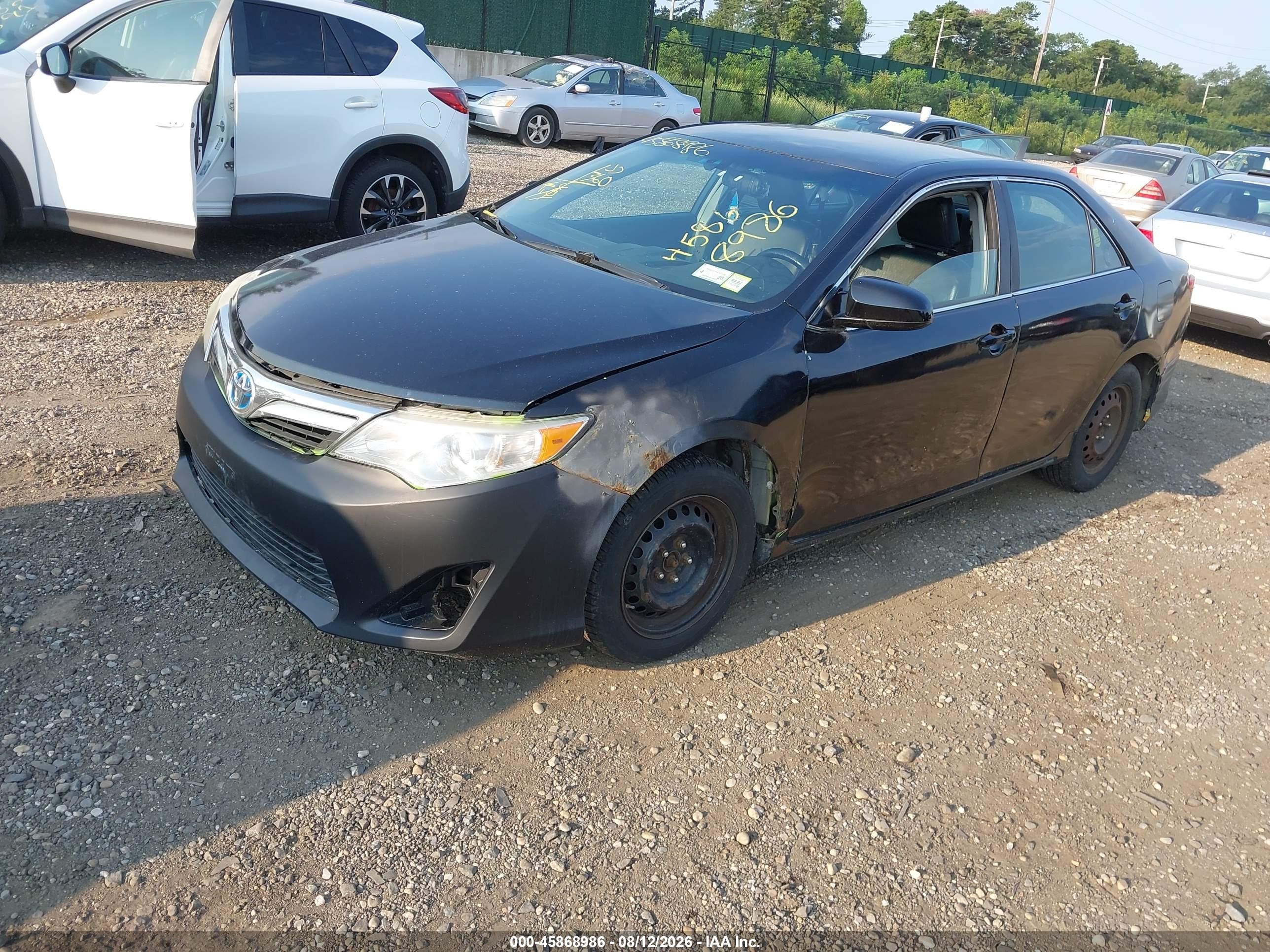 2012 Toyota Camry Hybrid Le Black vin: 4T1BD1FK0CU042642