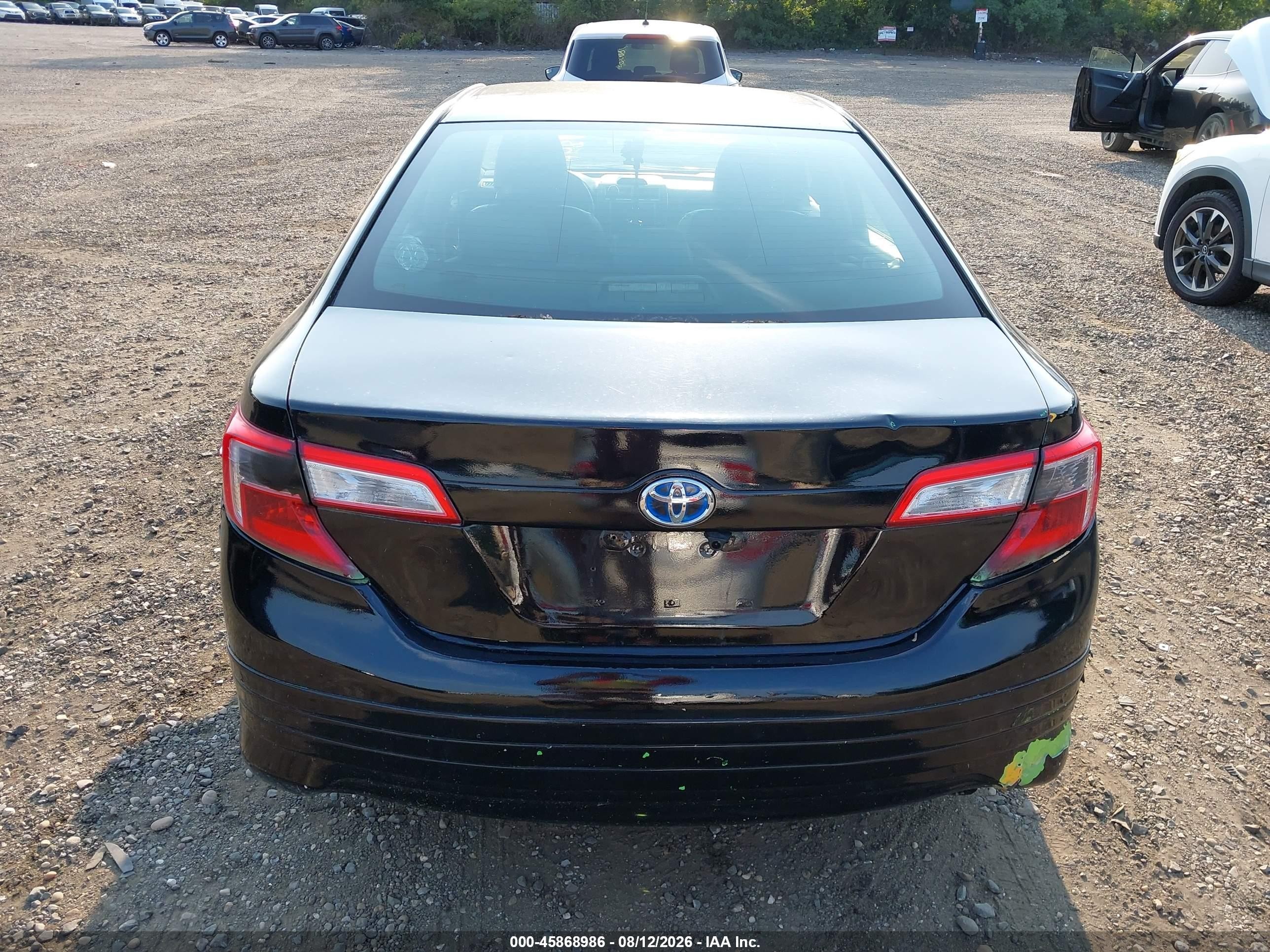 2012 Toyota Camry Hybrid Le Black vin: 4T1BD1FK0CU042642