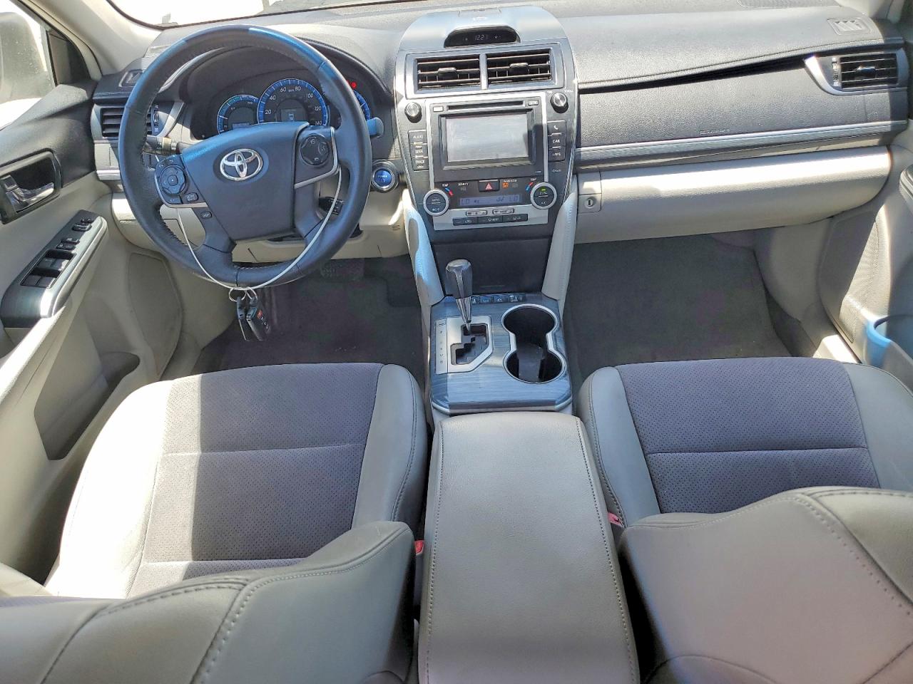 2012 Toyota Camry Hybrid Xle White vin: 4T1BD1FK0CU048439