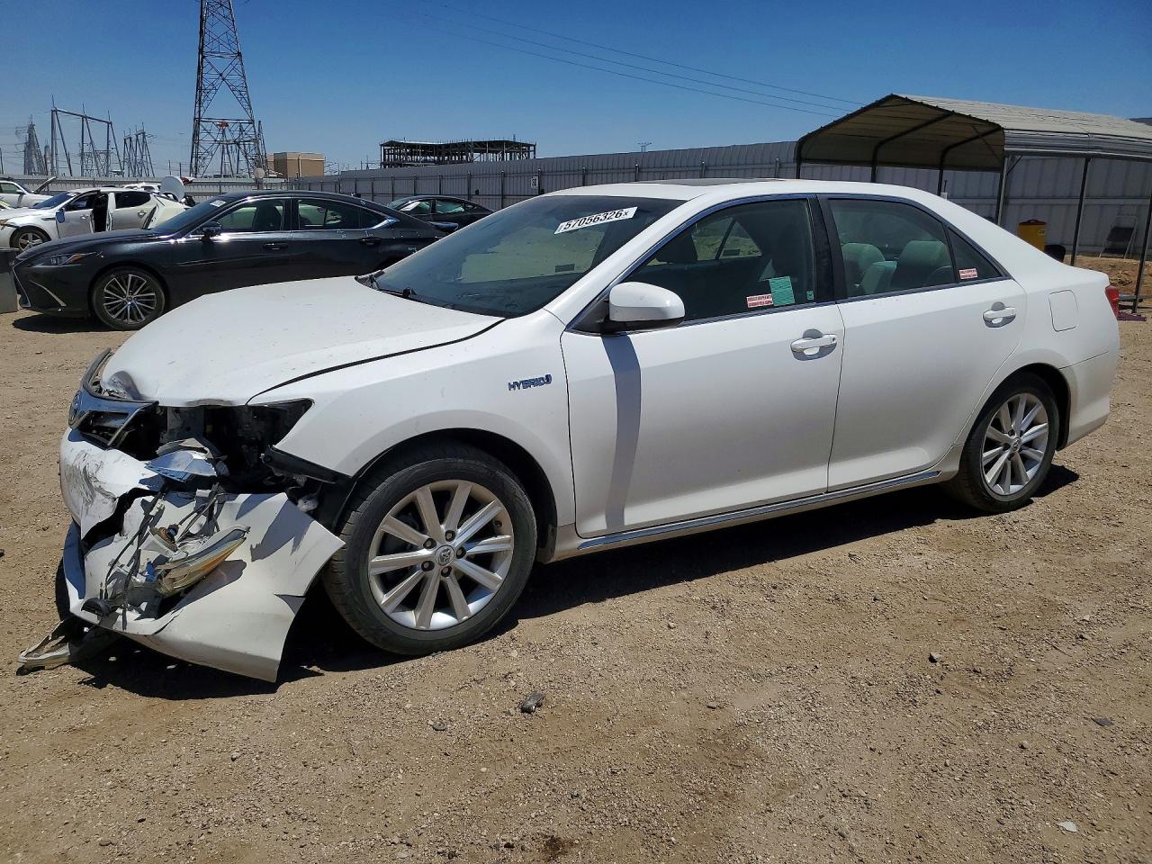 2012 Toyota Camry Hybrid Xle Белый vin: 4T1BD1FK0CU048439