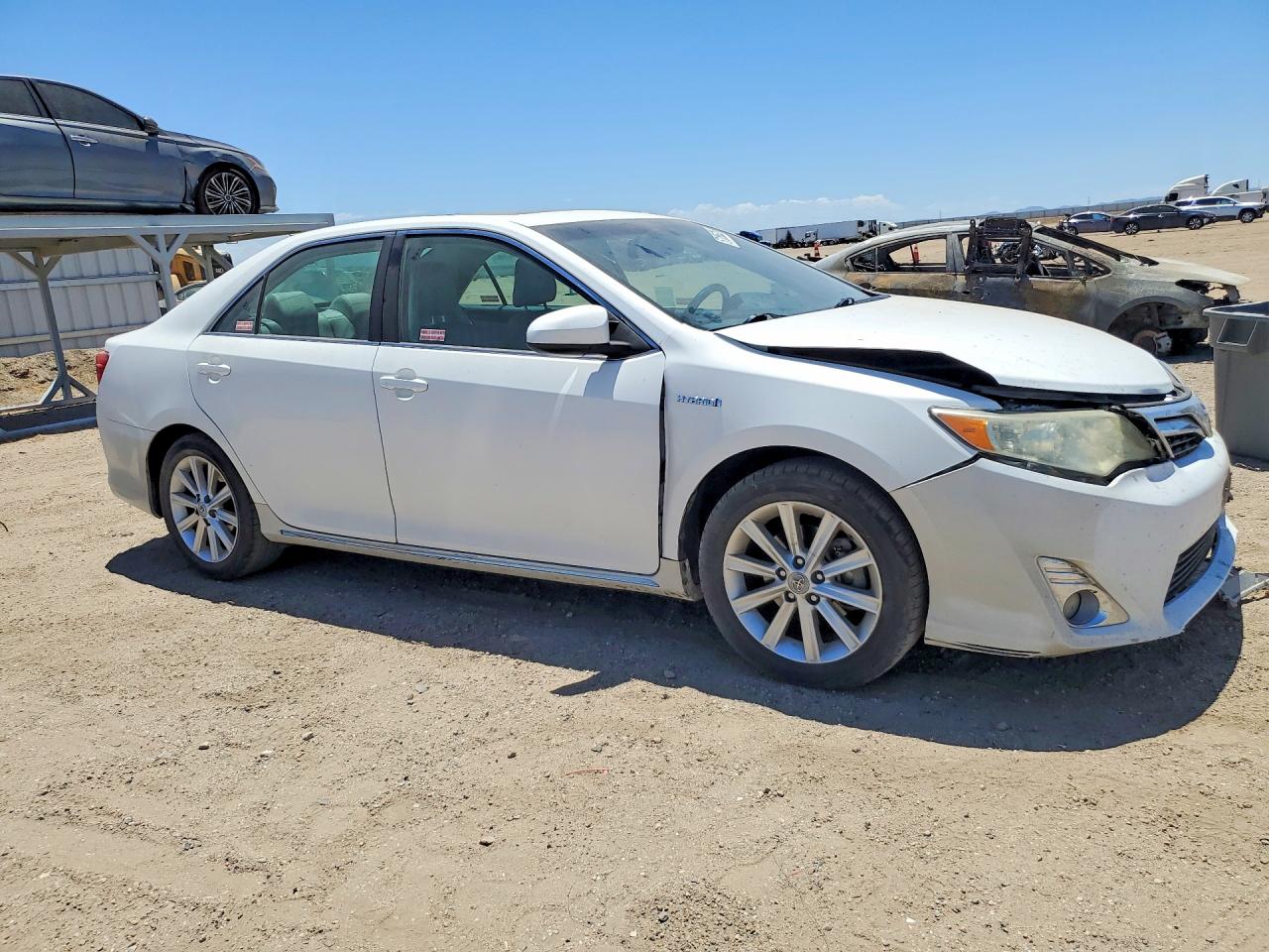 2012 Toyota Camry Hybrid Xle White vin: 4T1BD1FK0CU048439