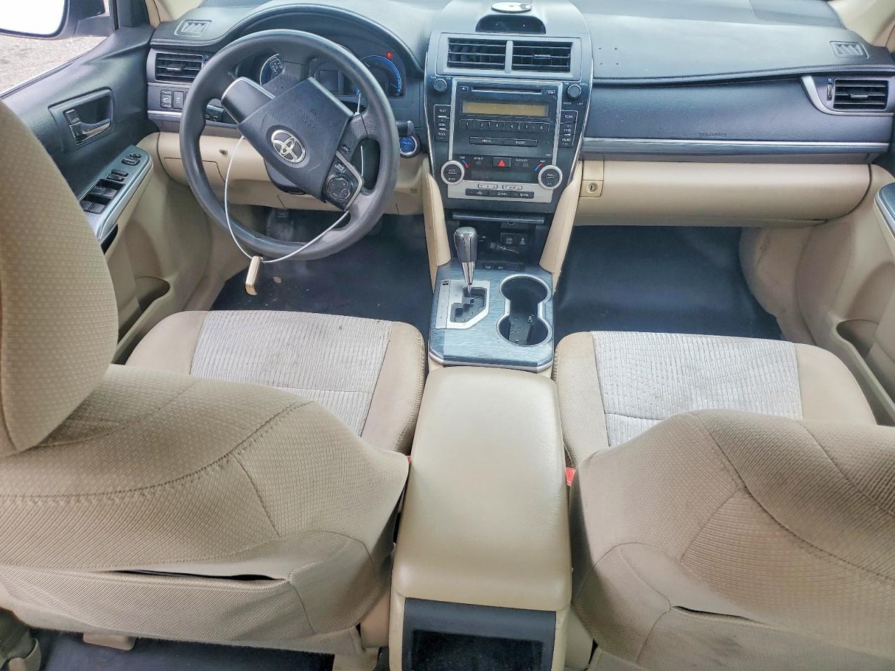 2012 Toyota Camry Hybrid Le Белый vin: 4T1BD1FK0CU051485