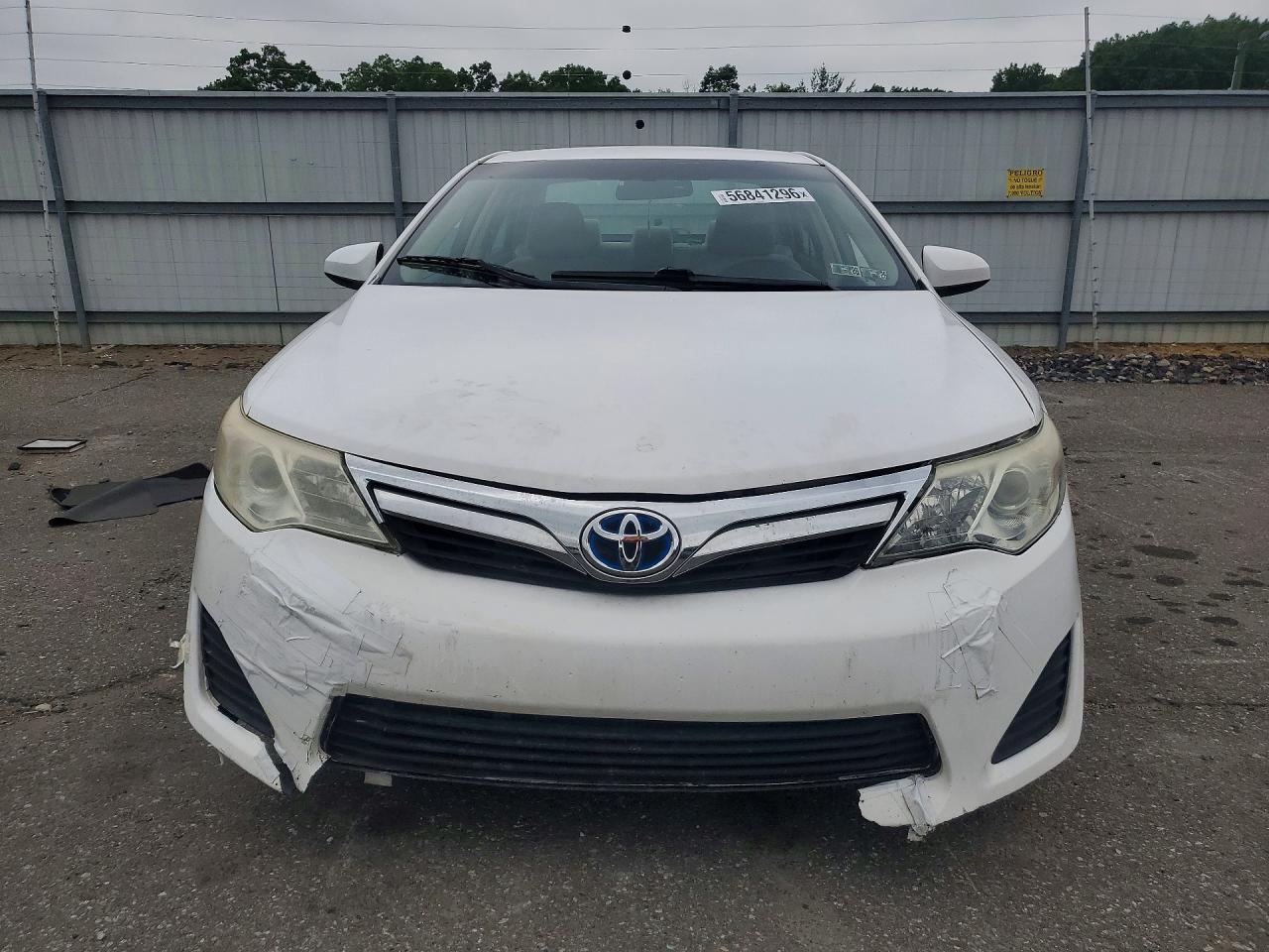 2012 Toyota Camry Hybrid Le Белый vin: 4T1BD1FK0CU051485
