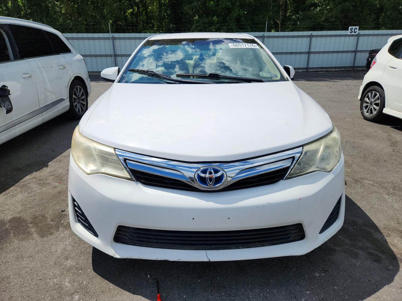 2012 Toyota Camry Hybrid Le White vin: 4T1BD1FK0CU051485