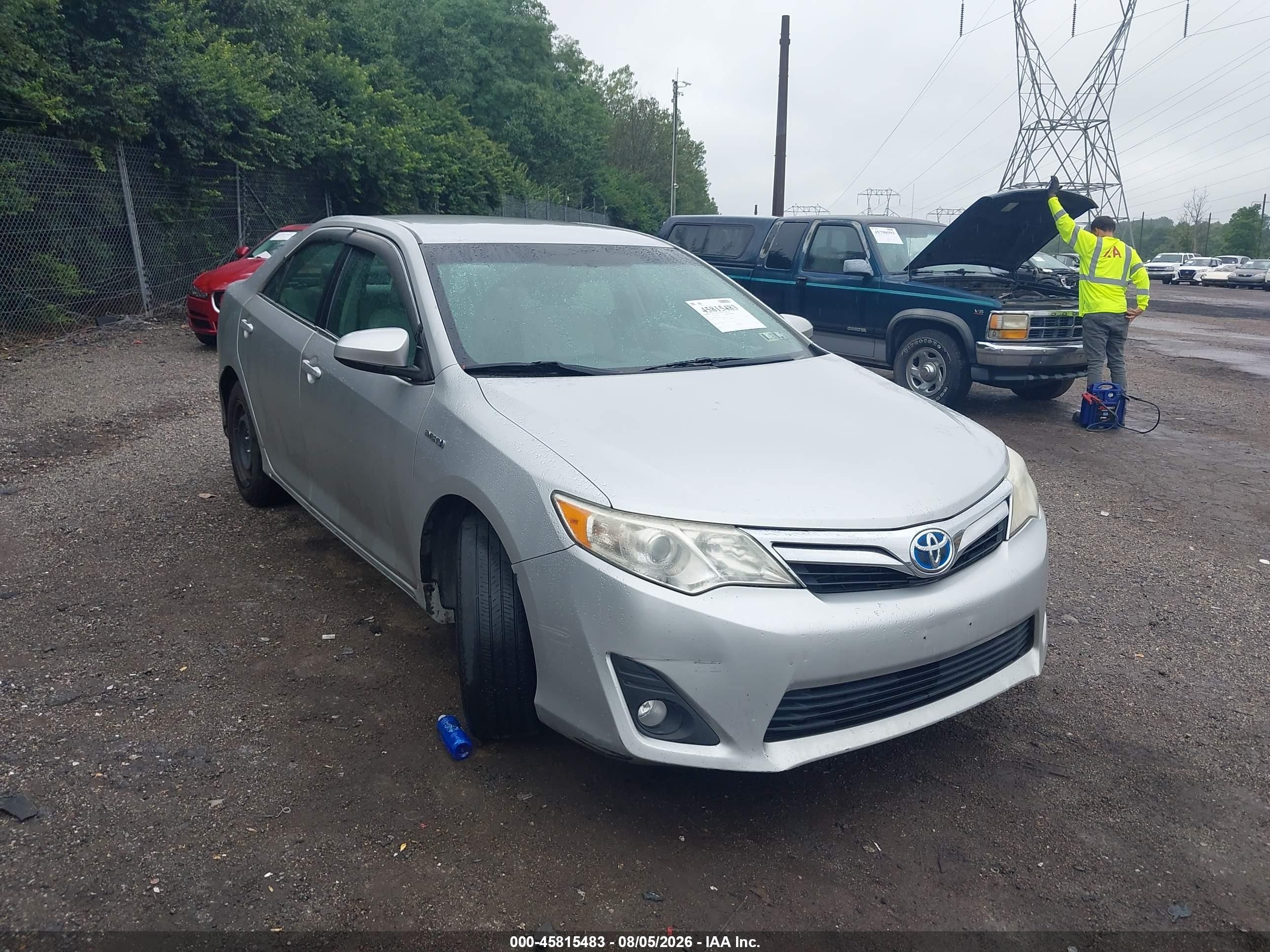 2012 Toyota Camry Hybrid Le Silver vin: 4T1BD1FK0CU052278