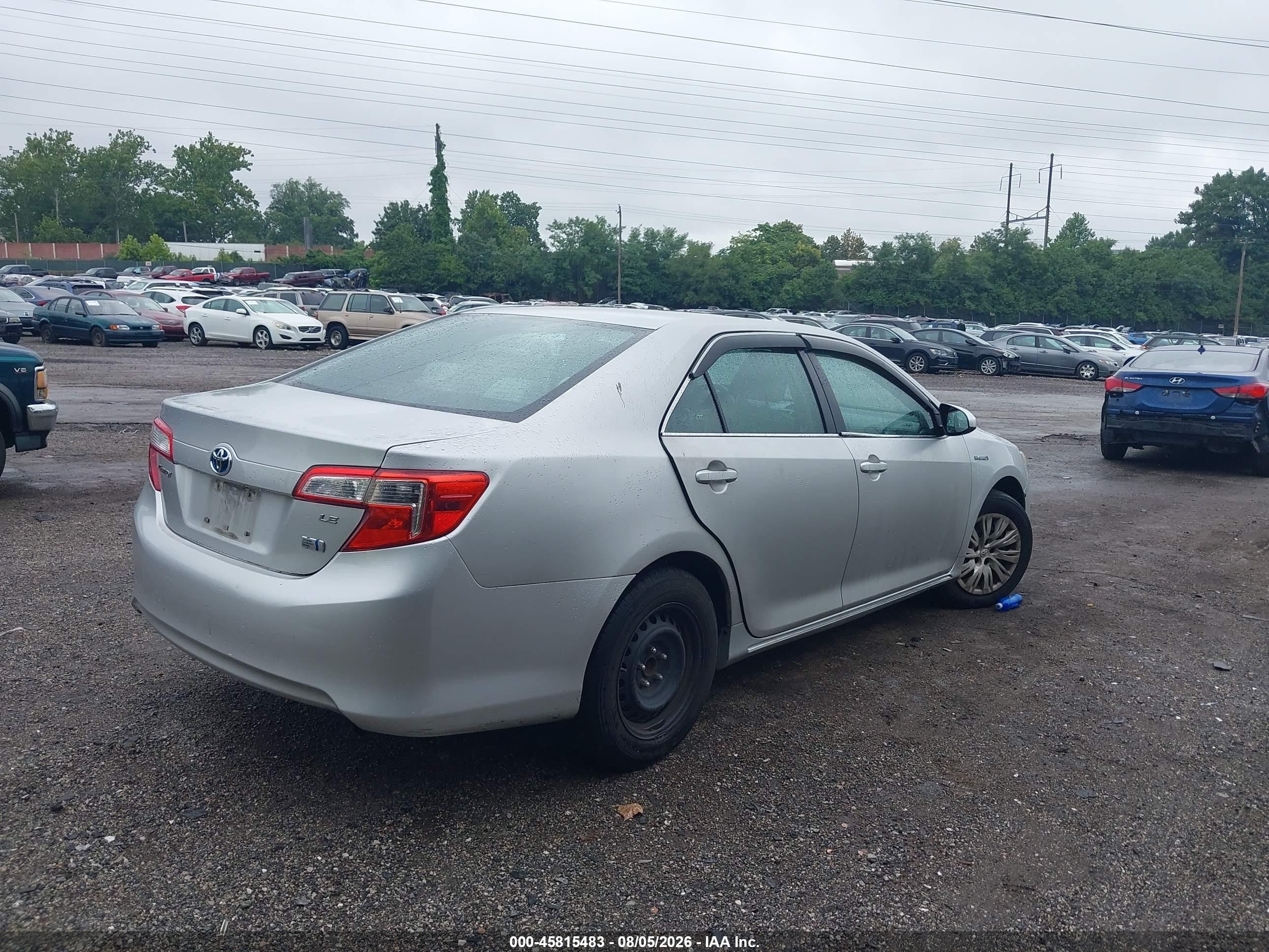 2012 Toyota Camry Hybrid Le Silver vin: 4T1BD1FK0CU052278