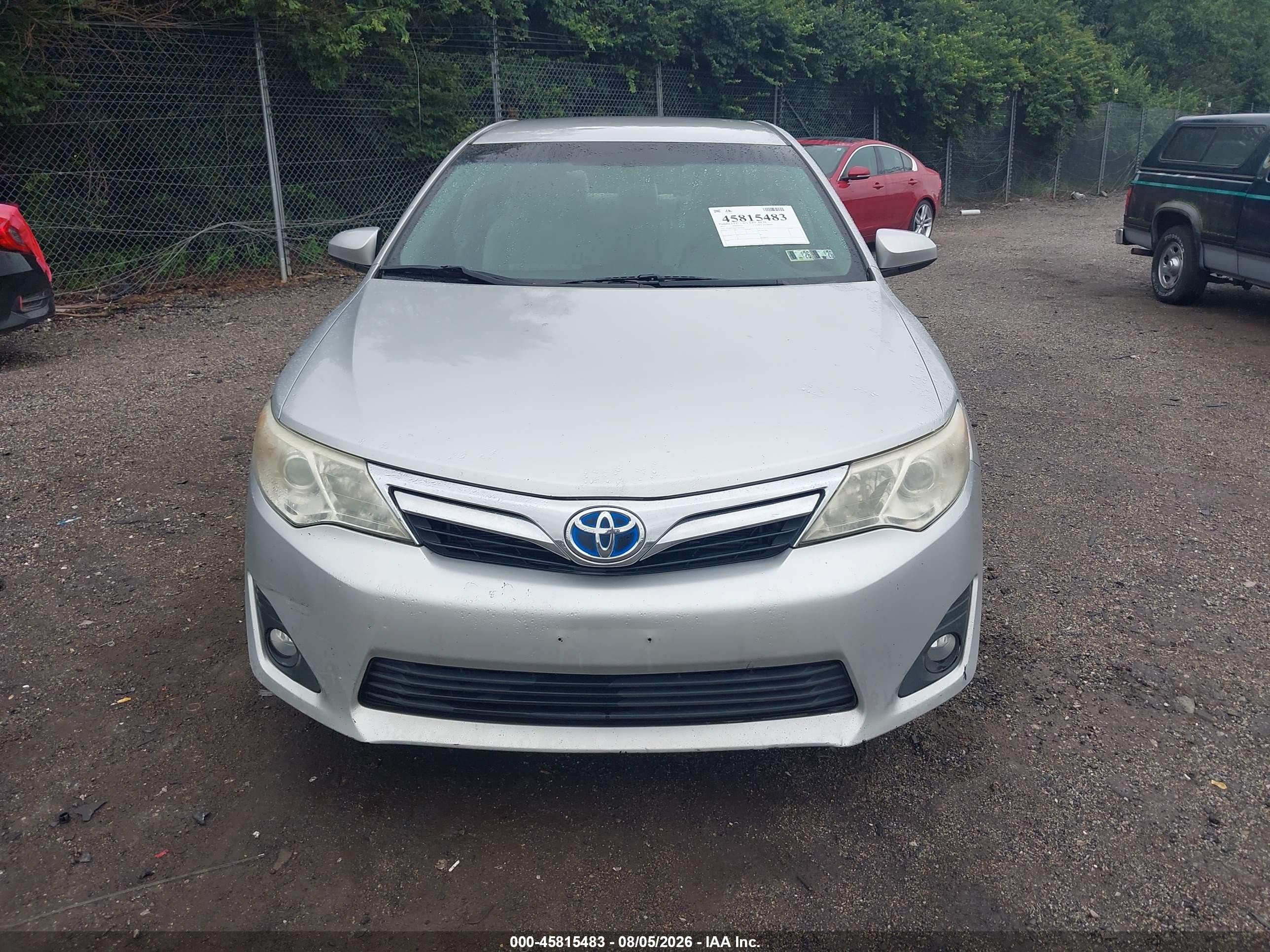 2012 Toyota Camry Hybrid Le Silver vin: 4T1BD1FK0CU052278