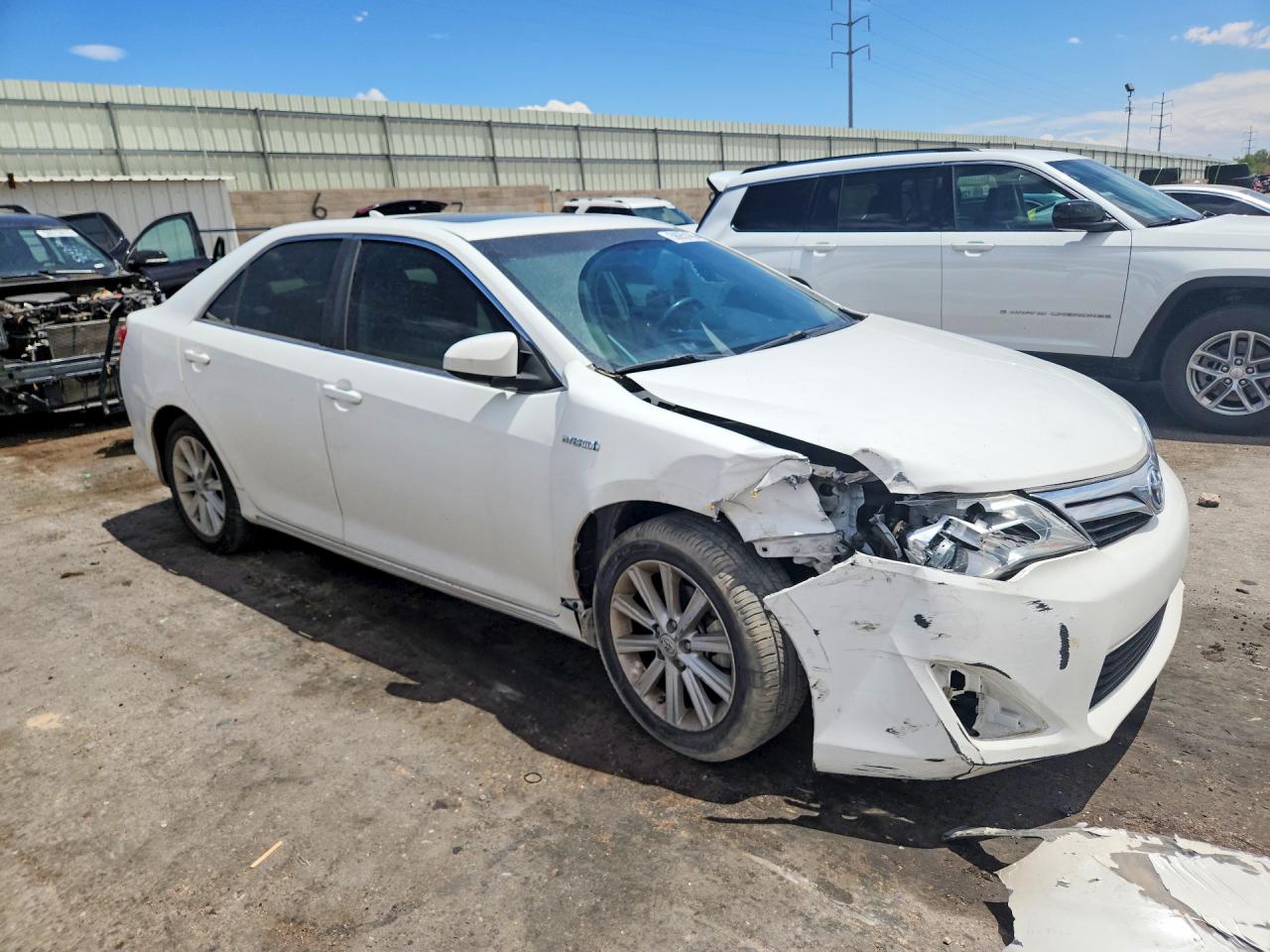 2012 Toyota Camry Hybrid Xle White vin: 4T1BD1FK0CU054273