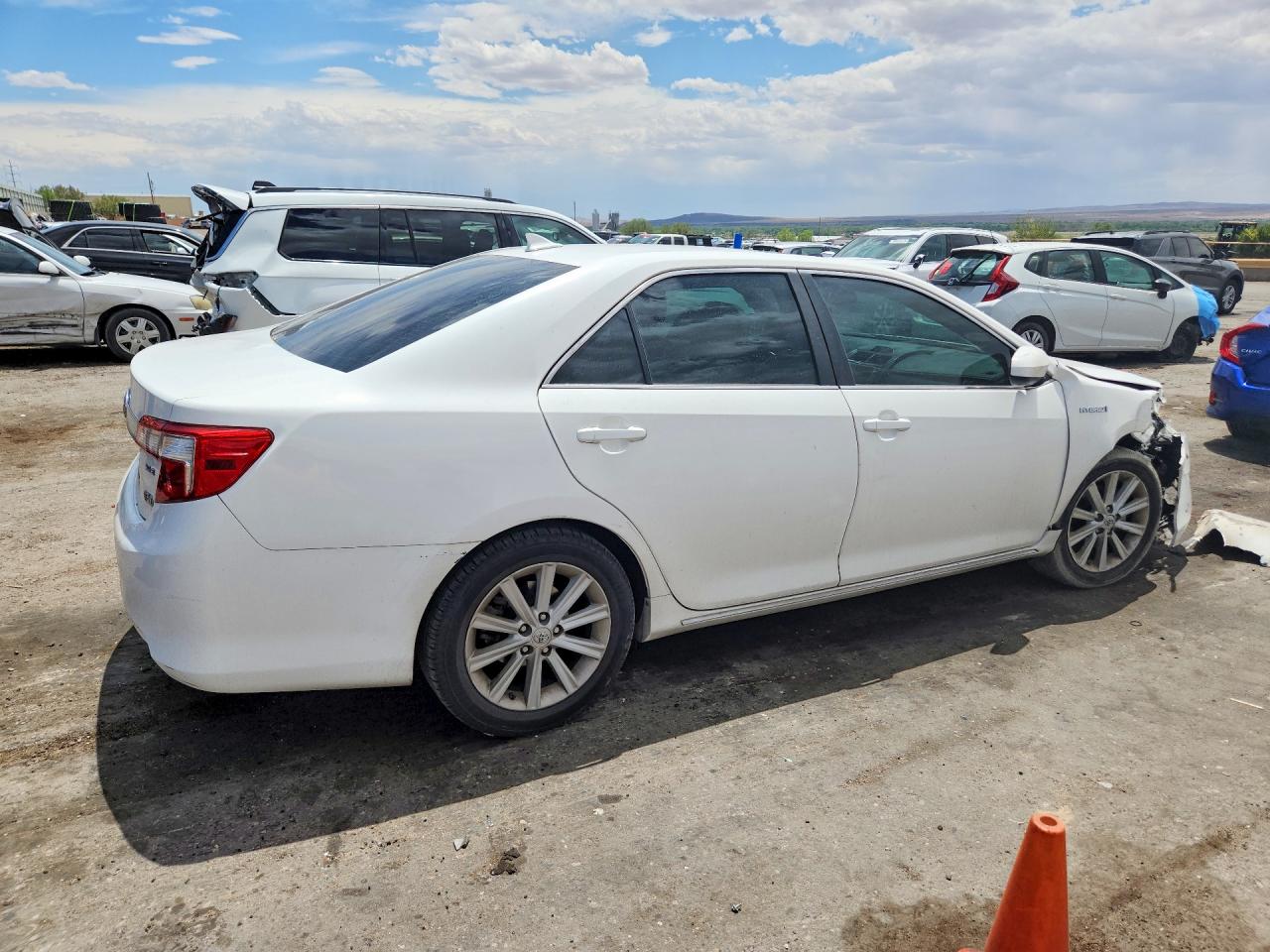 2012 Toyota Camry Hybrid Xle White vin: 4T1BD1FK0CU054273
