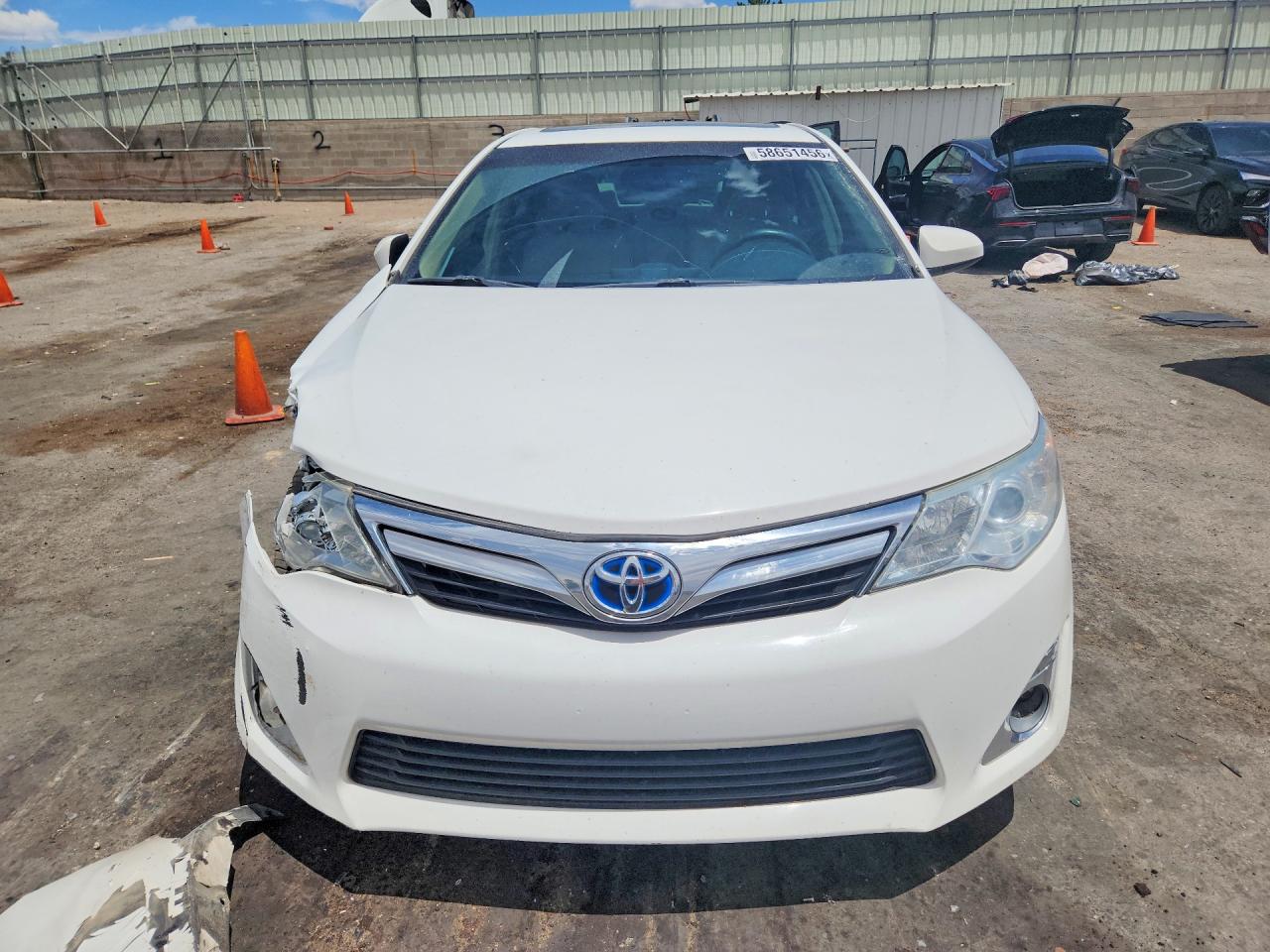 2012 Toyota Camry Hybrid Xle White vin: 4T1BD1FK0CU054273