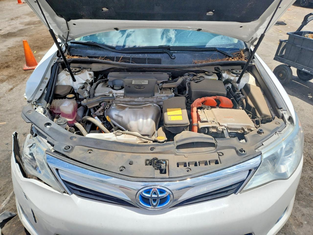 2012 Toyota Camry Hybrid Xle White vin: 4T1BD1FK0CU054273