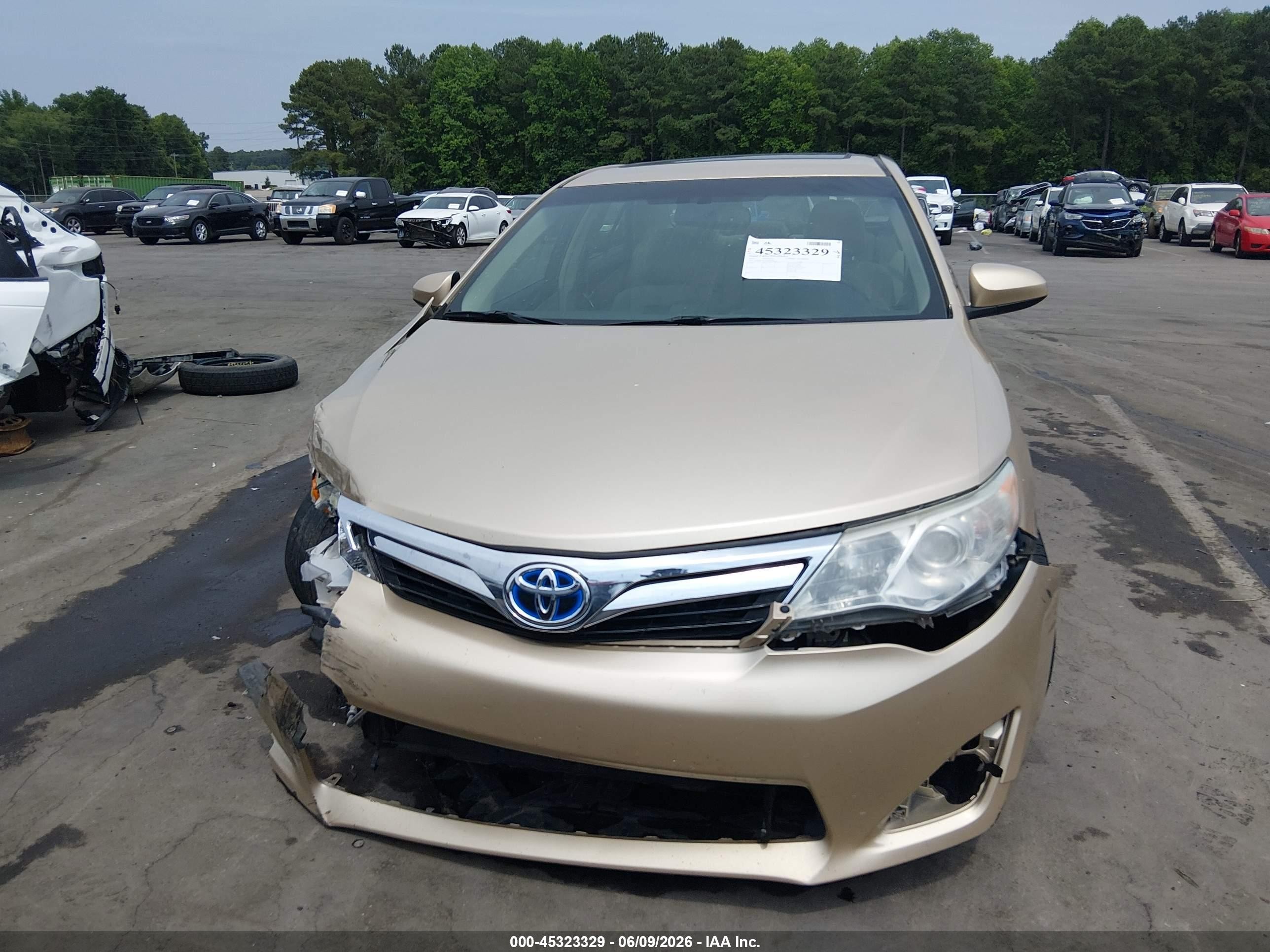 2012 Toyota Camry Hybrid Xle Tan vin: 4T1BD1FK0CU056668