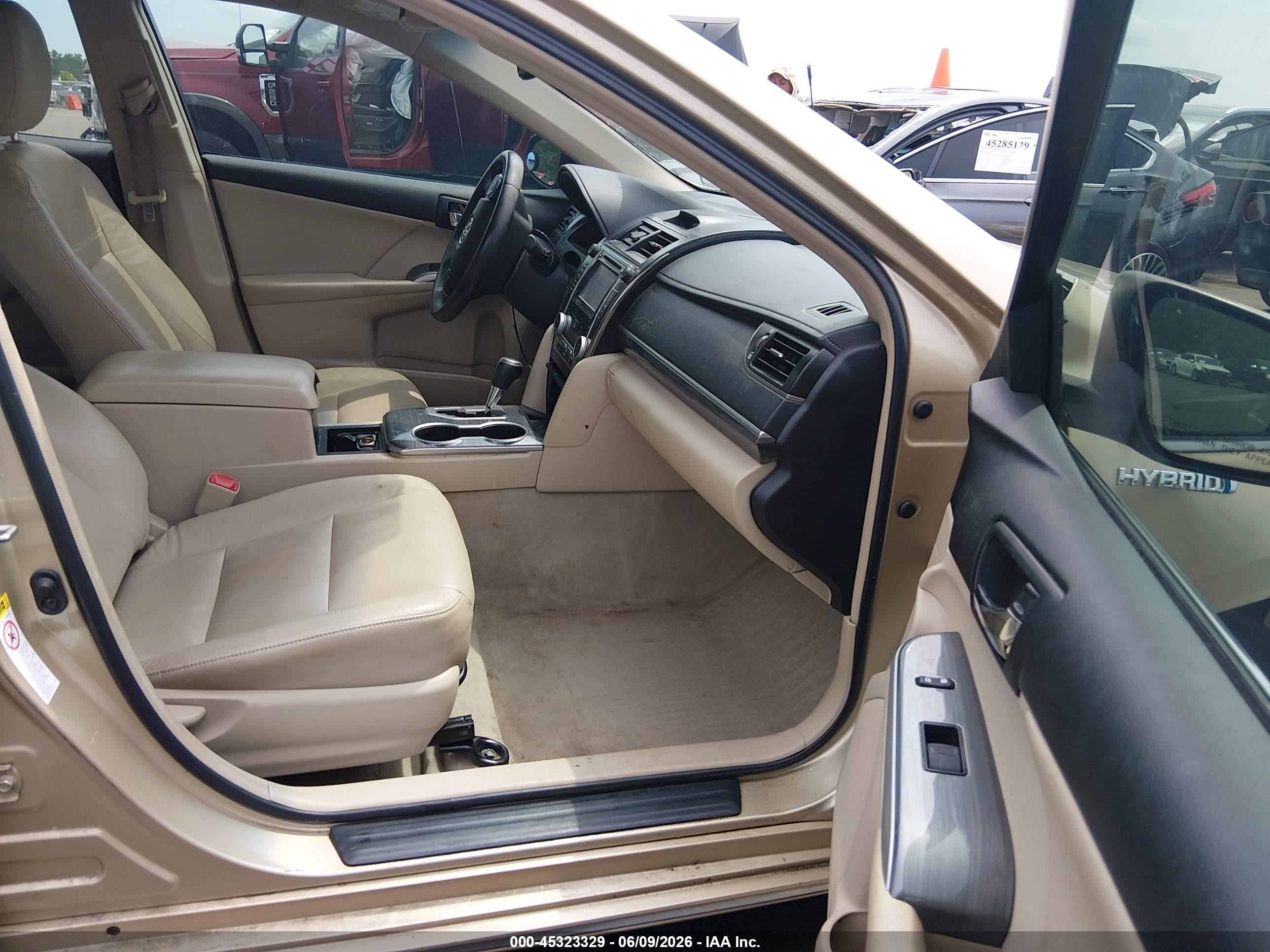 2012 Toyota Camry Hybrid Xle Tan vin: 4T1BD1FK0CU056668