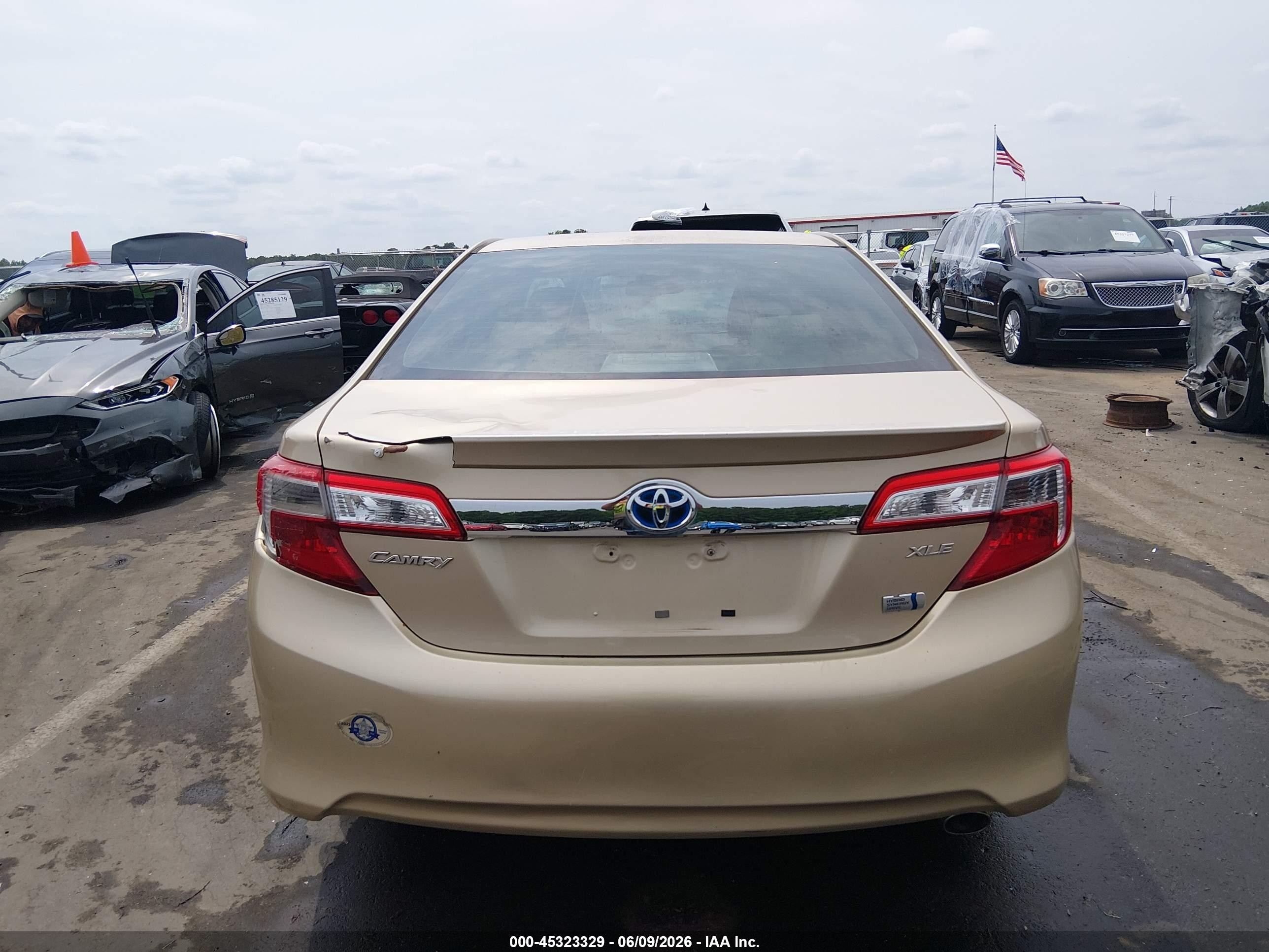 2012 Toyota Camry Hybrid Xle Tan vin: 4T1BD1FK0CU056668