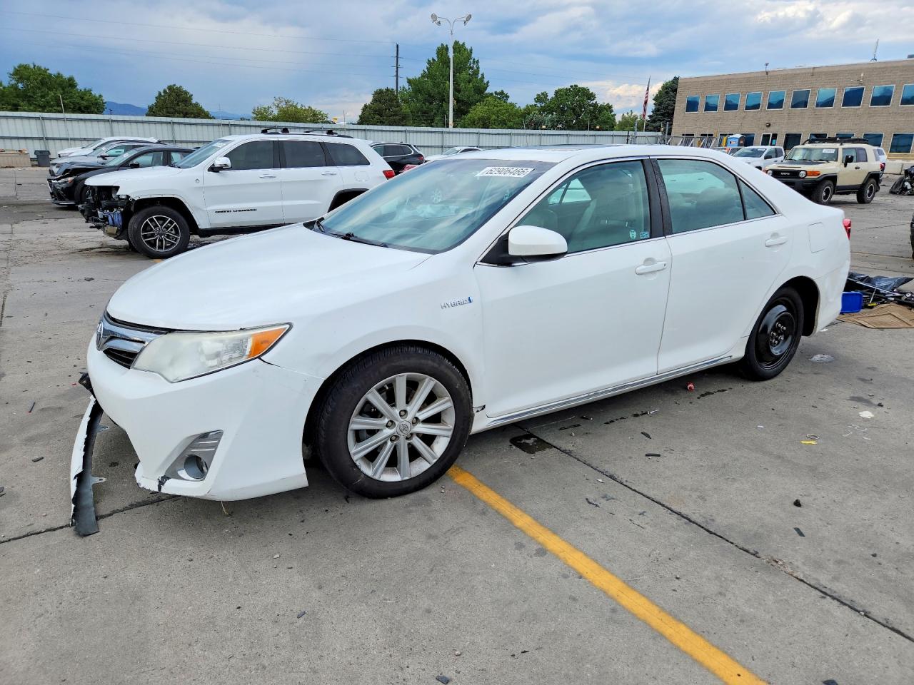 2012 Toyota Camry Hybrid Xle White vin: 4T1BD1FK0CU060607