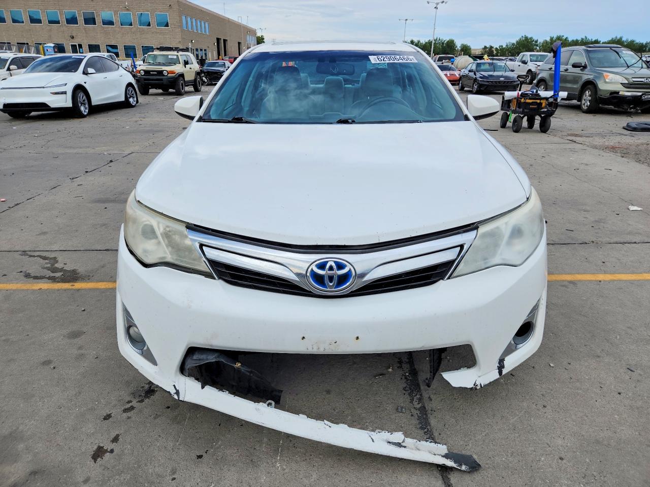 2012 Toyota Camry Hybrid Xle White vin: 4T1BD1FK0CU060607